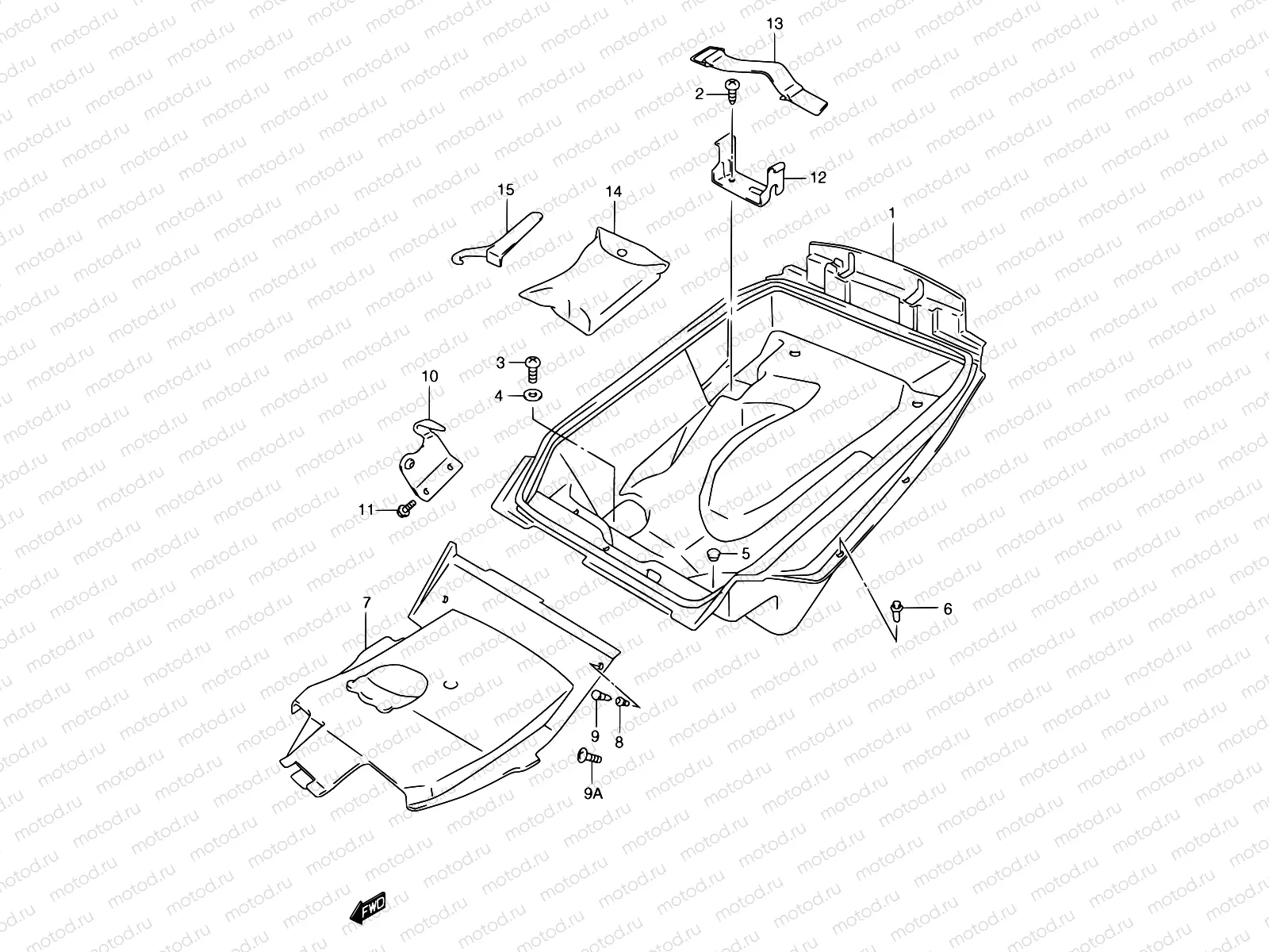 43 - HELMET BOX (MODEL W/X/Y)