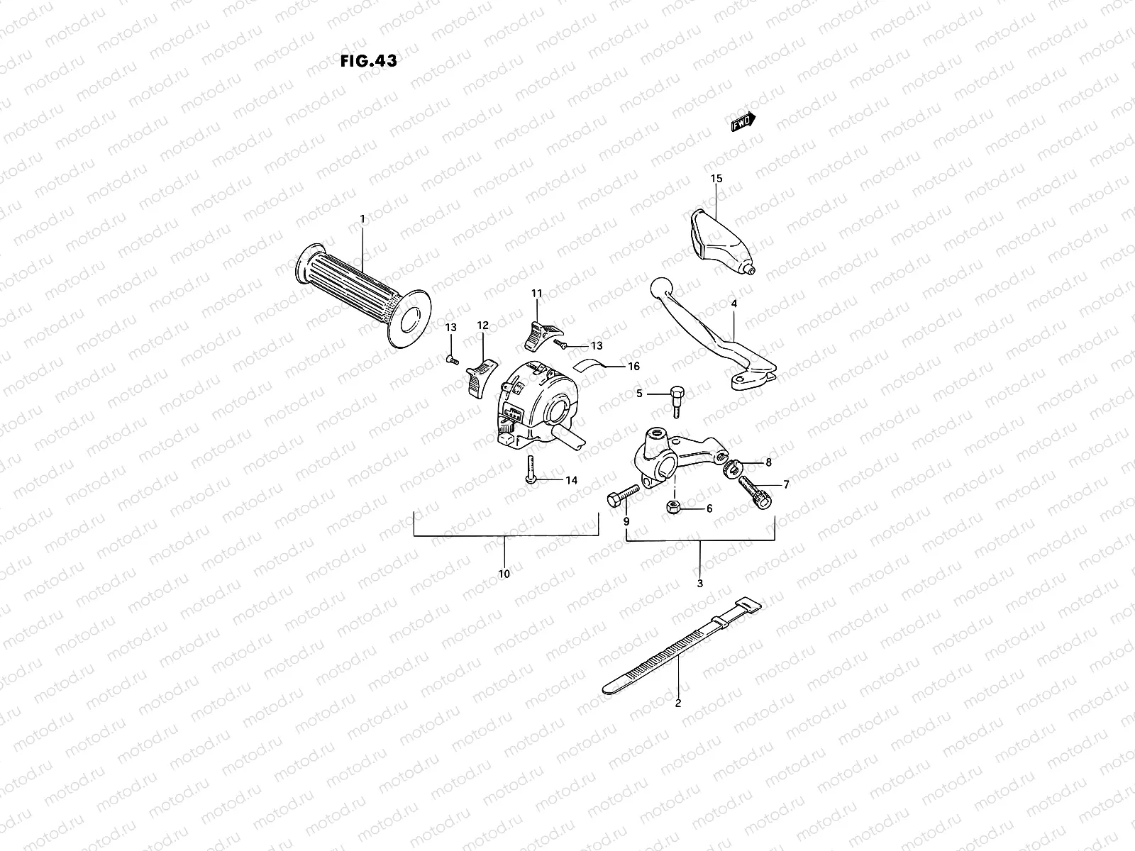 43 - LEFT HANDLE SWITCH