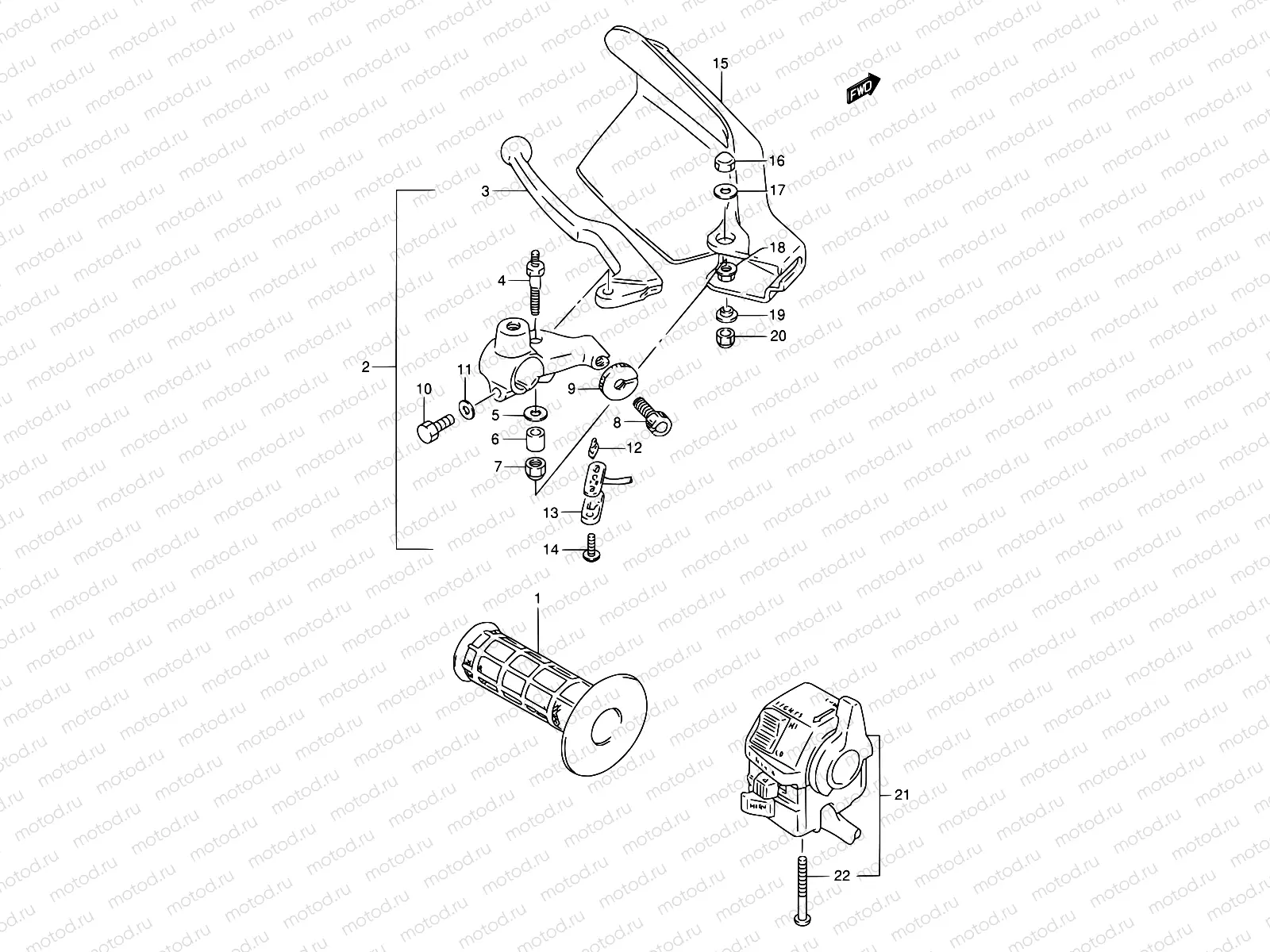 43 - LEFT HANDLE SWITCH