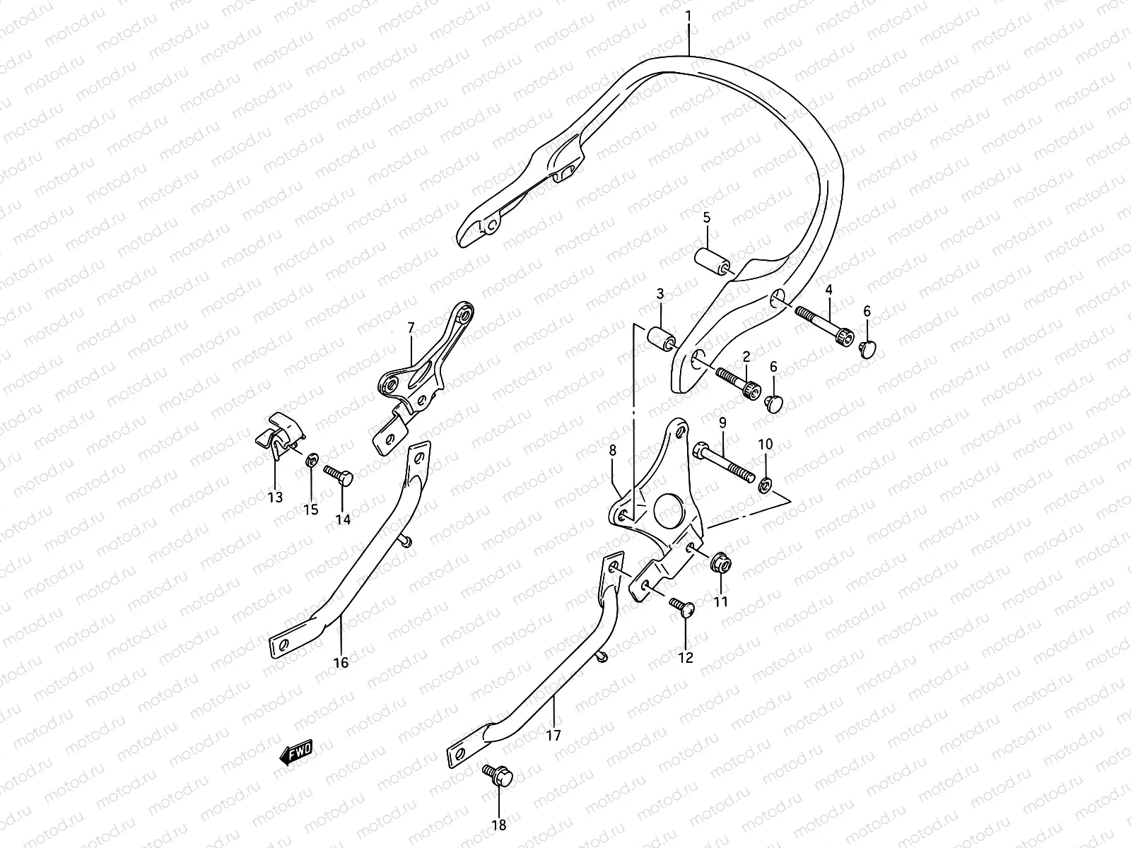 43 - PILLION RIDER HANDLE