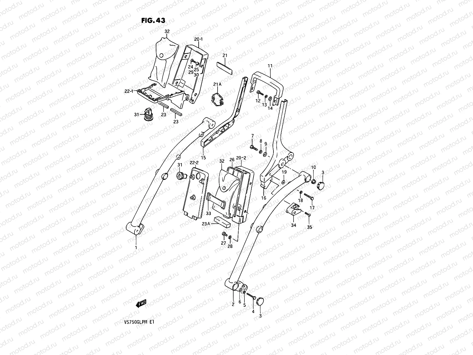 43 - PILLION RIDER HANDLE