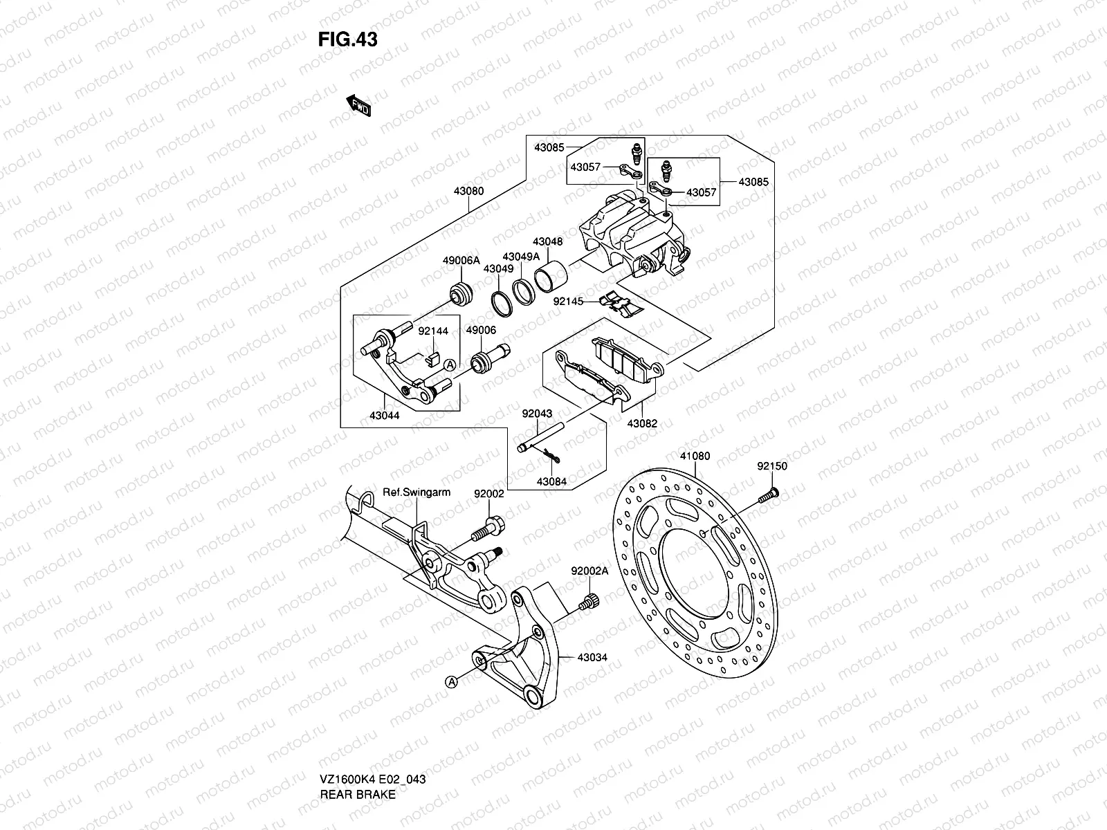 43 - REAR BRAKE