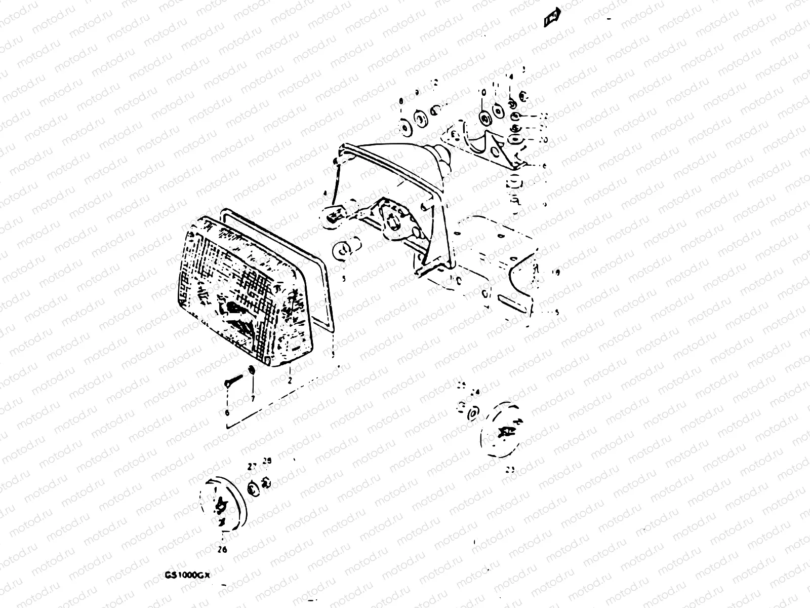 43 - REAR COMBINATION LAMP (E17)