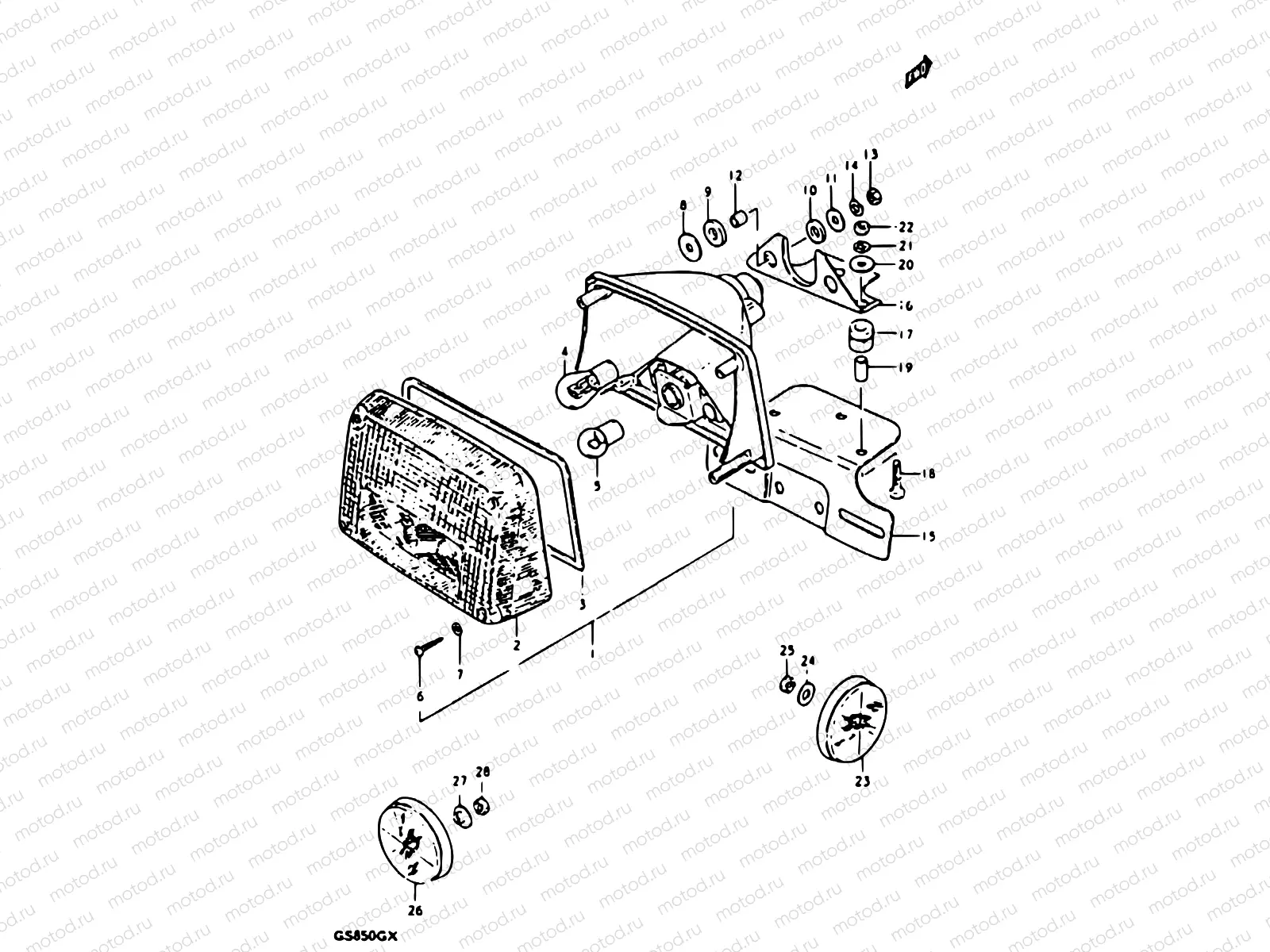 43 - REAR COMBINATION LAMP (E17)
