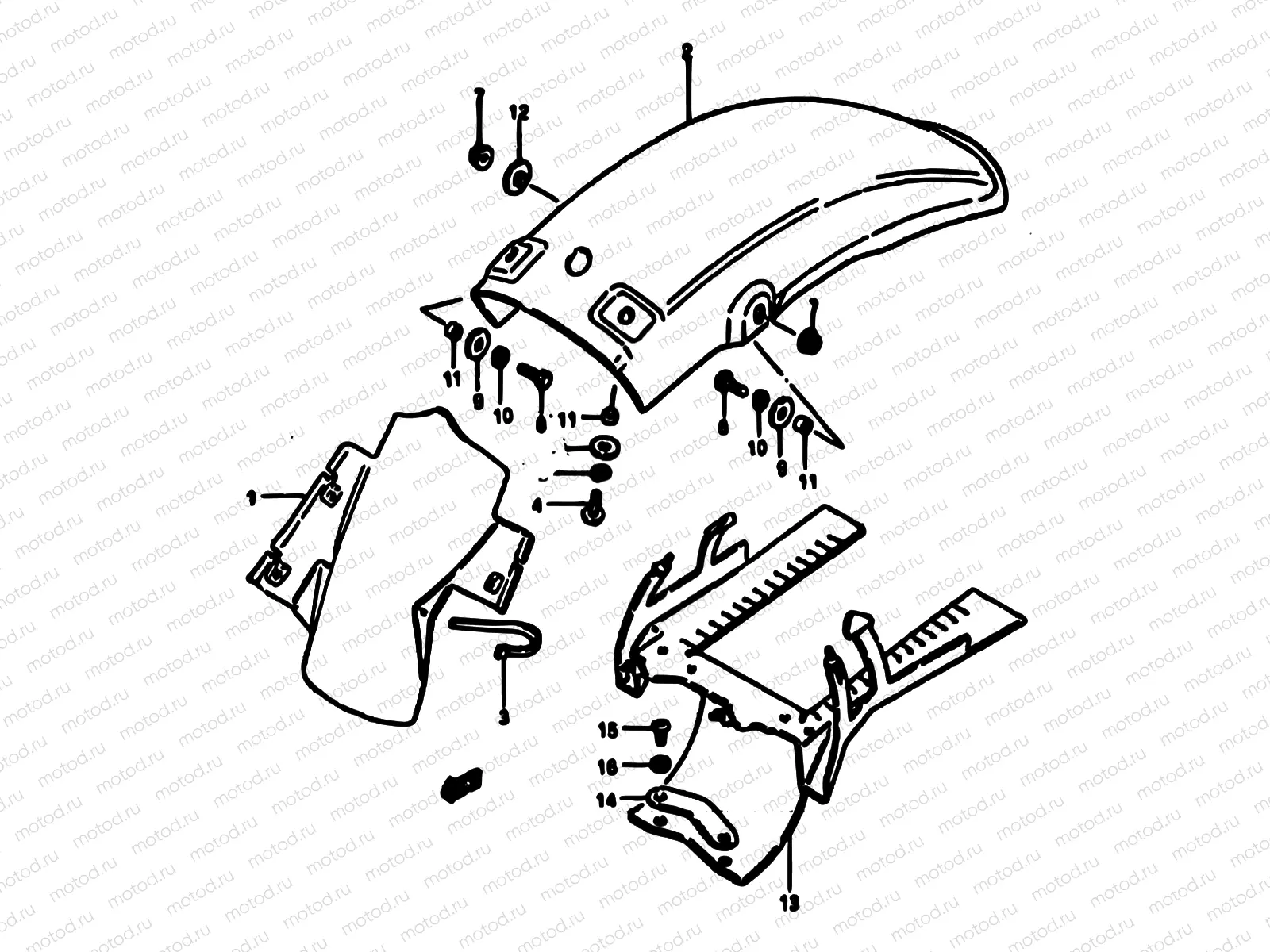 43 - REAR FENDER