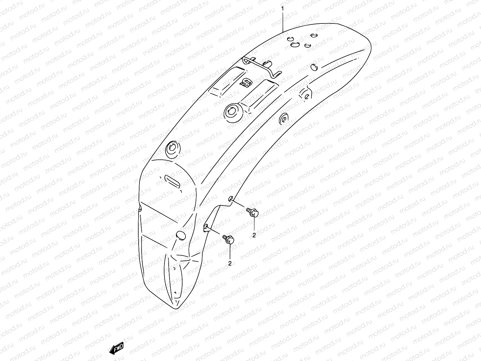43 - REAR FENDER