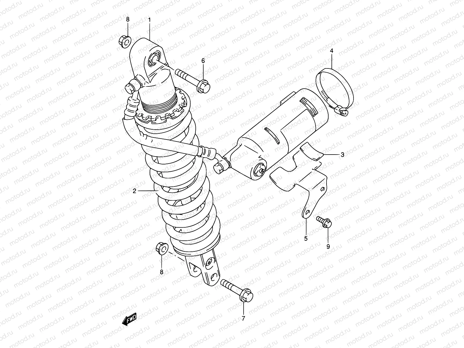 43 - REAR SHOCK ABSORBER