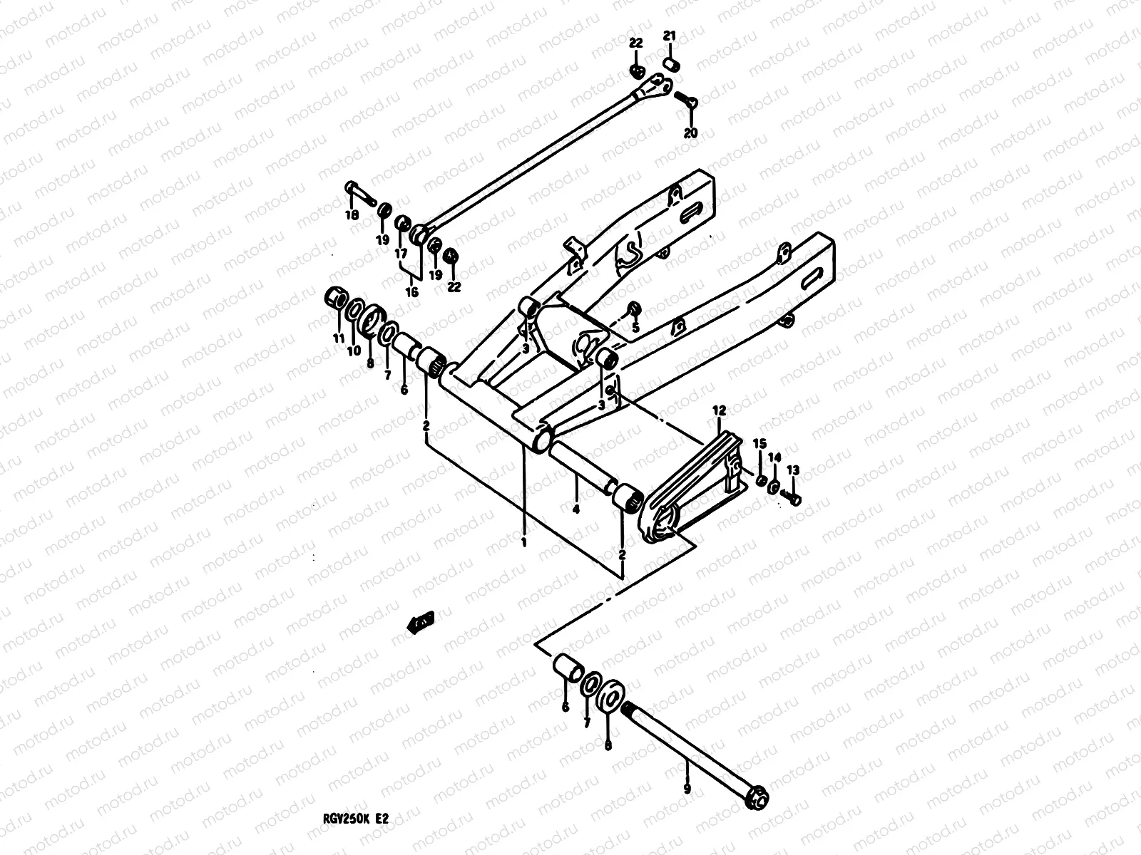 43 - REAR SWINGING ARM