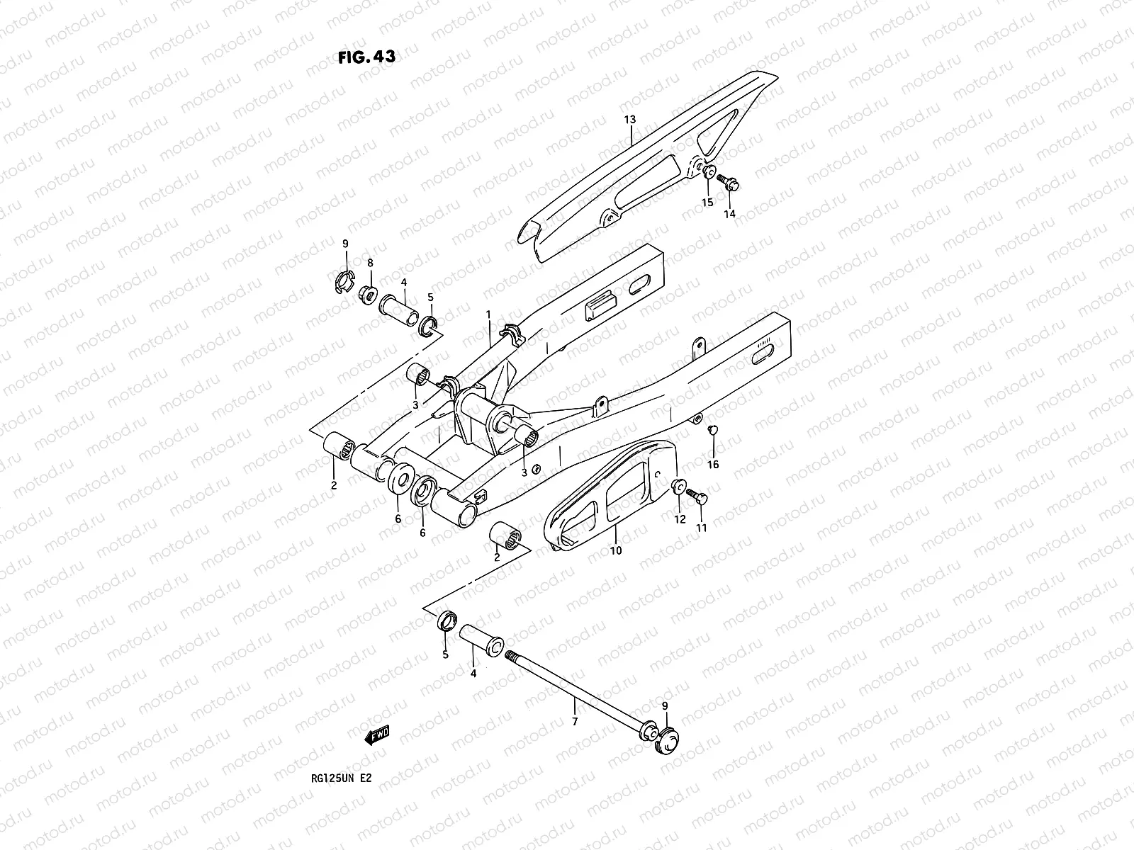 43 - REAR SWINGING ARM