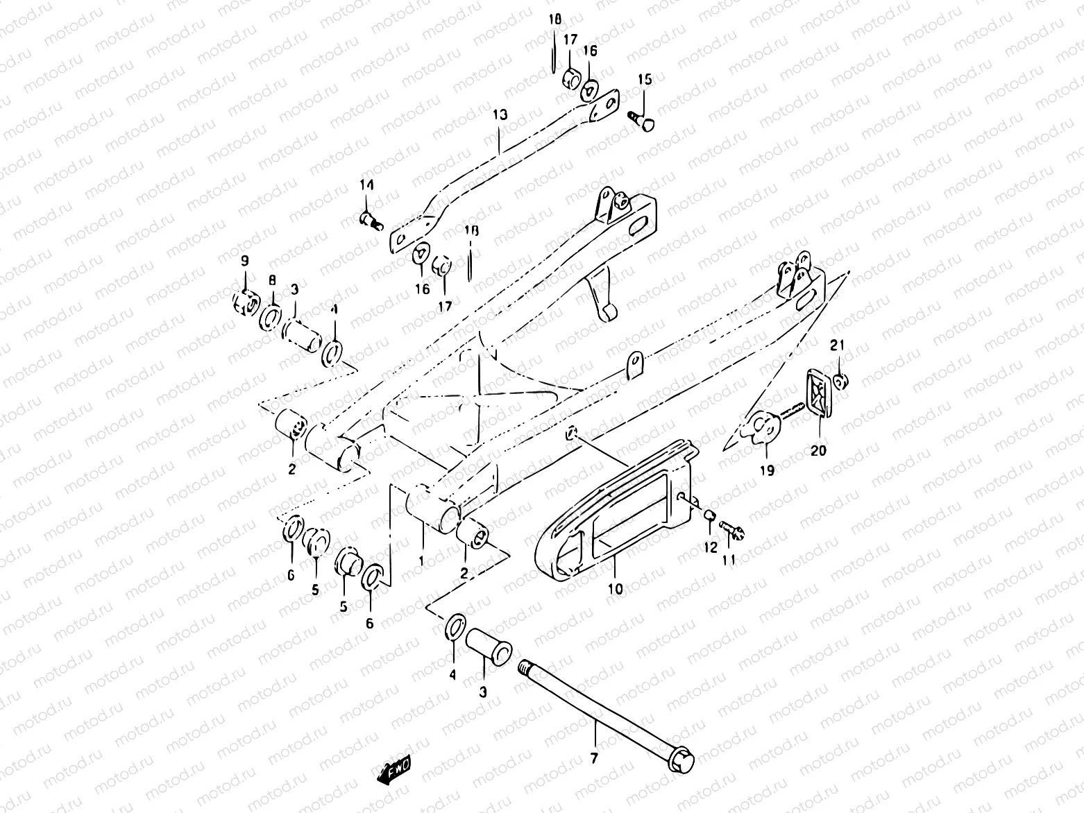43 - REAR SWINGING ARM