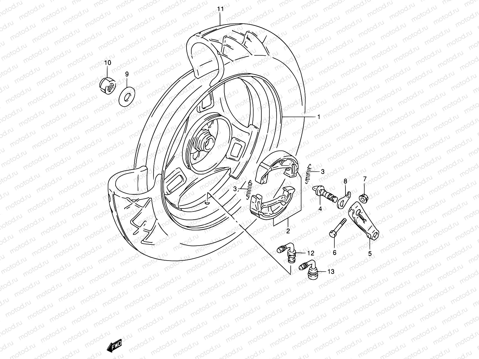 43 - REAR WHEEL