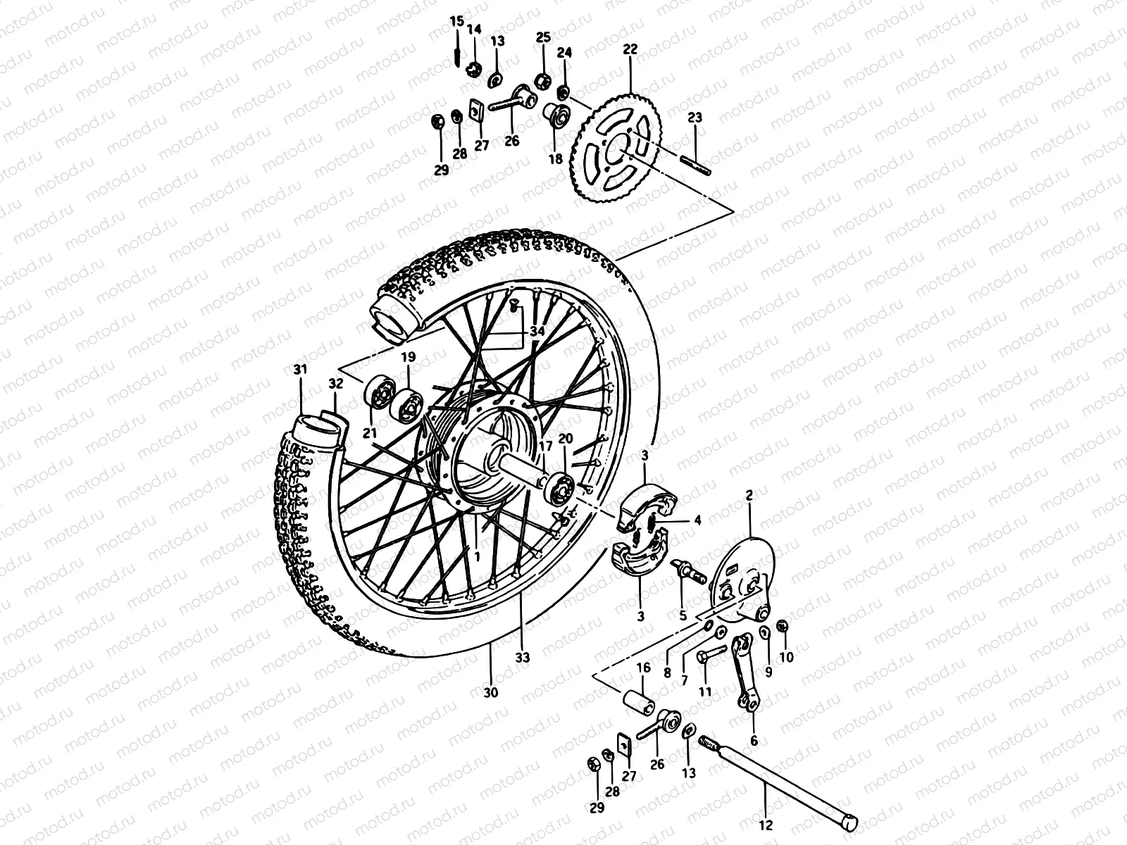 43 - REAR WHEEL