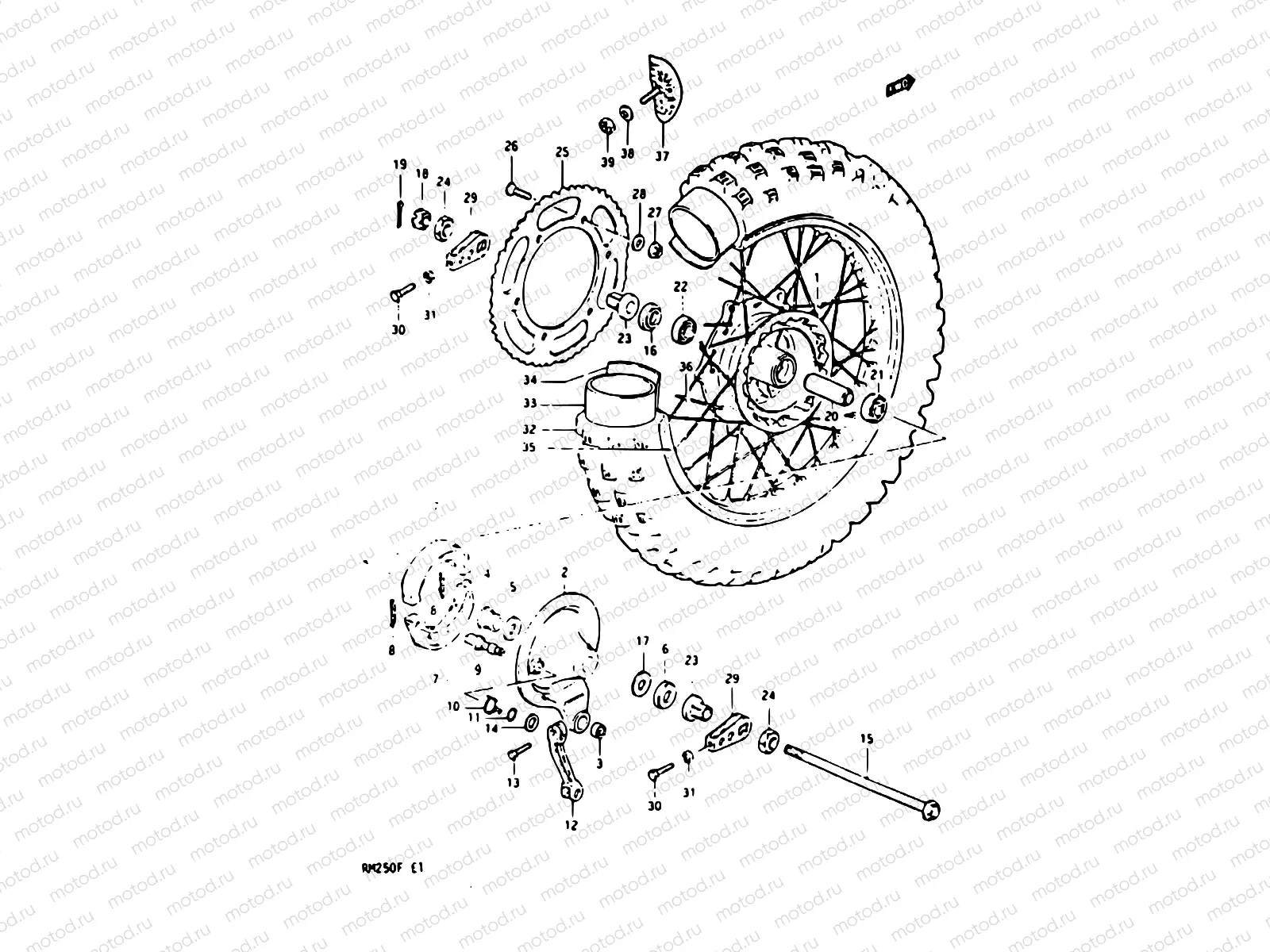 43 - REAR WHEEL