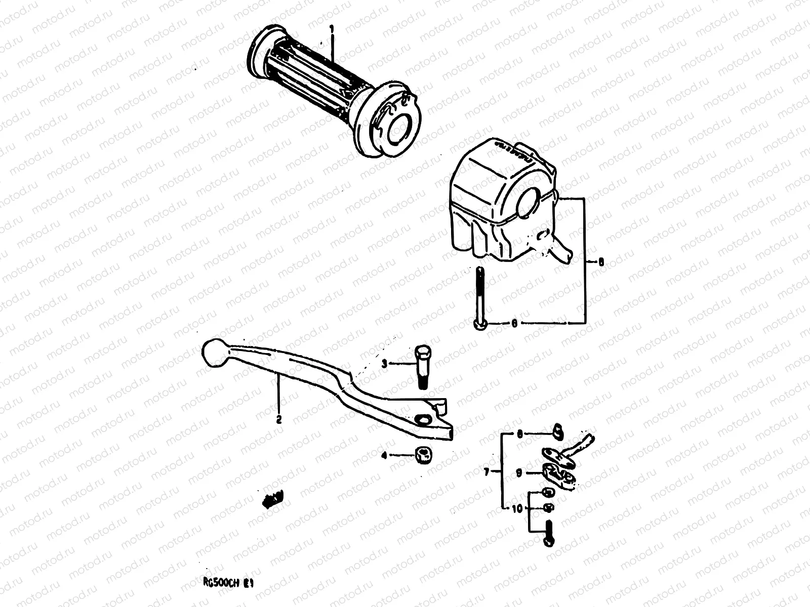 43 - RIGHT HANDLE SWITCH (MODEL H)