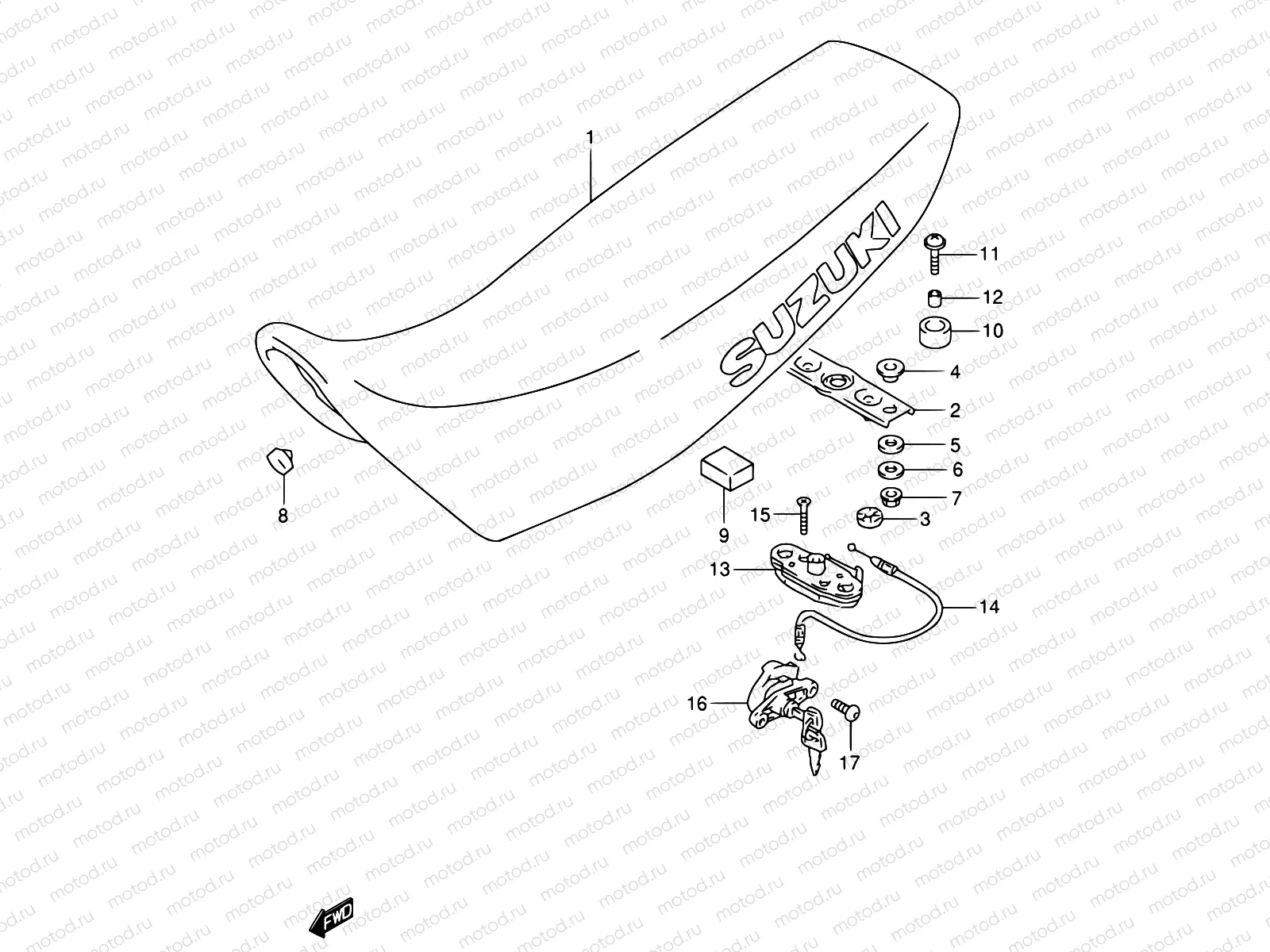 43 - SEAT (MODEL M/N/P/R)