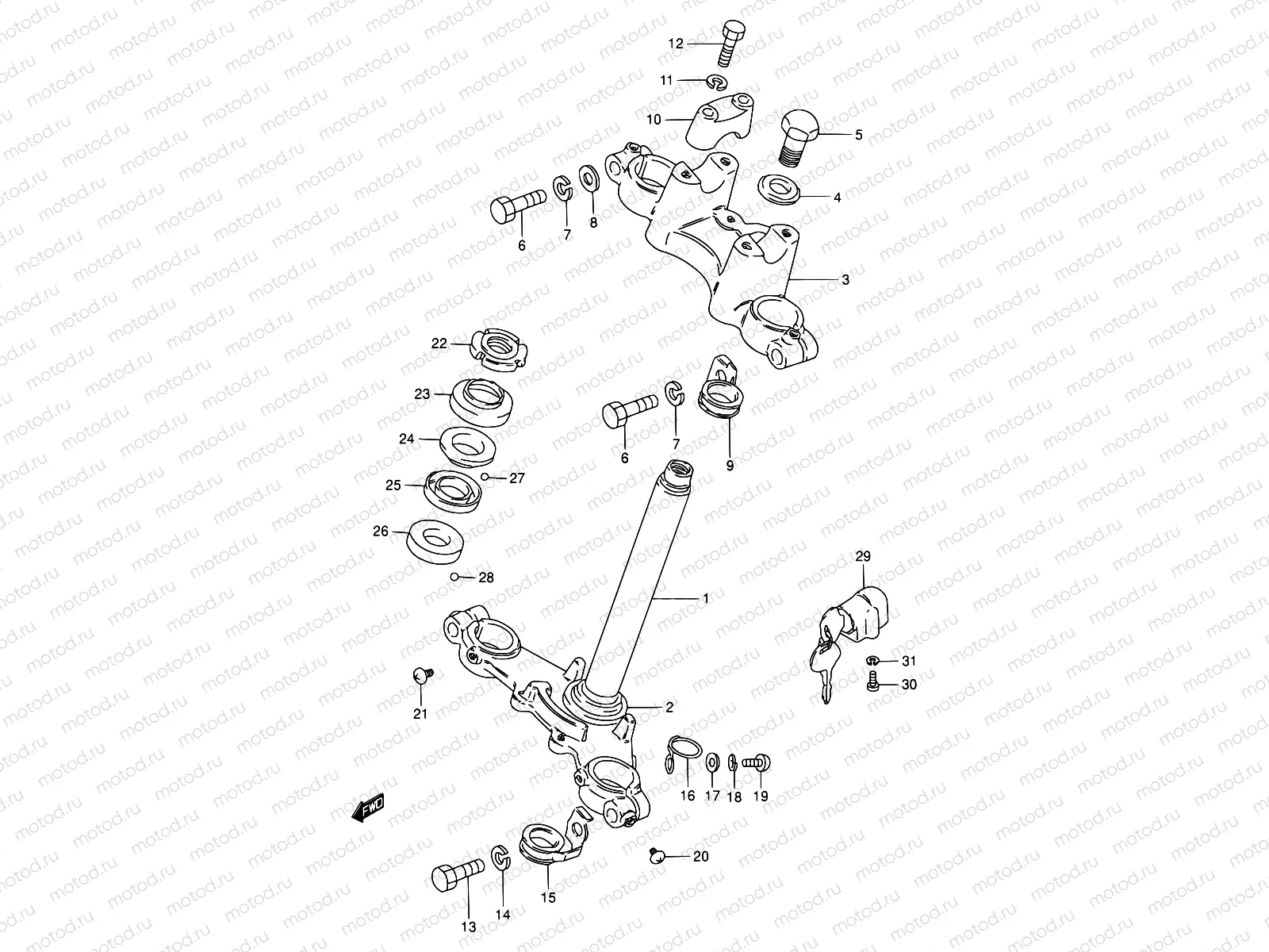43 - STEERING STEM