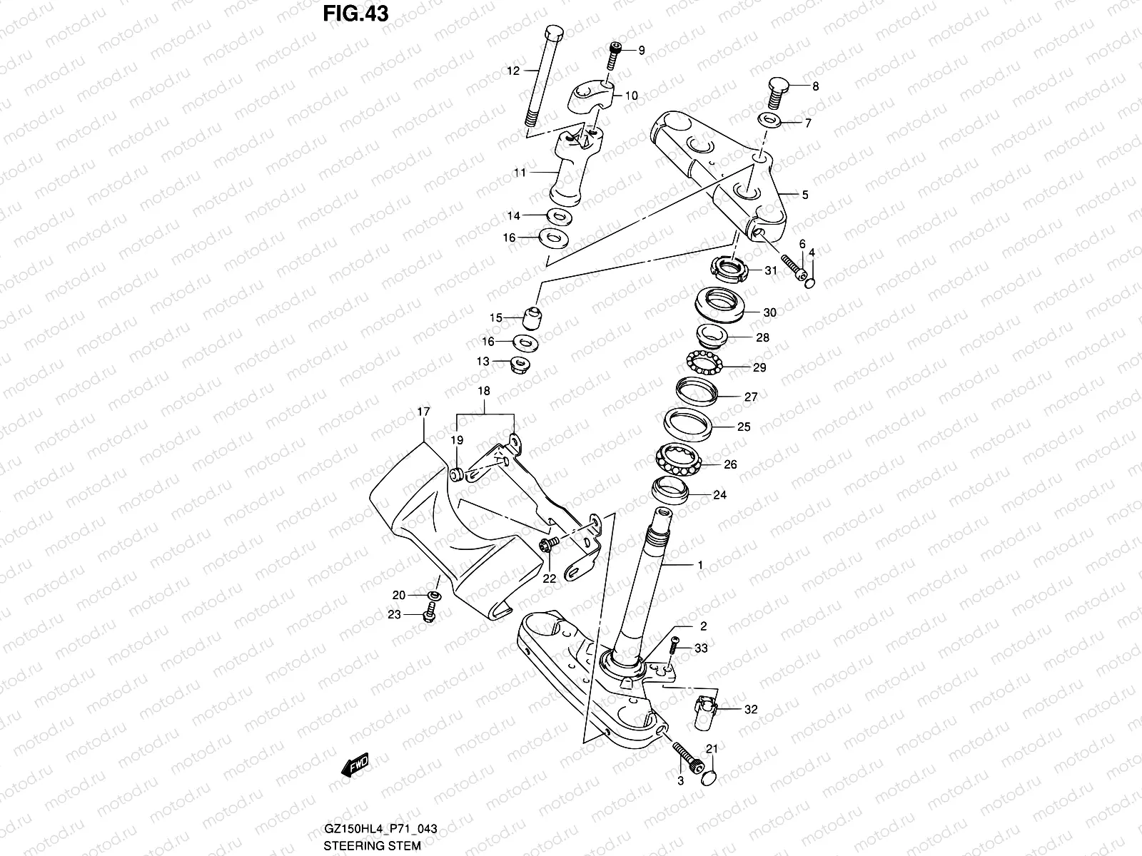 43 - STEERING STEM