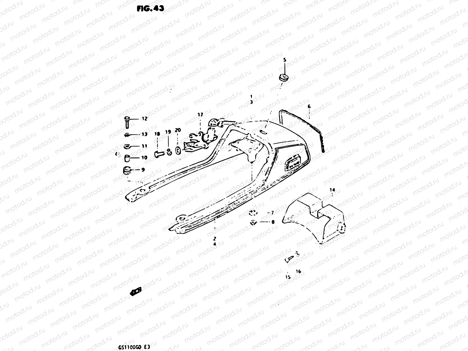 43 - TAIL COVER (MODEL D)