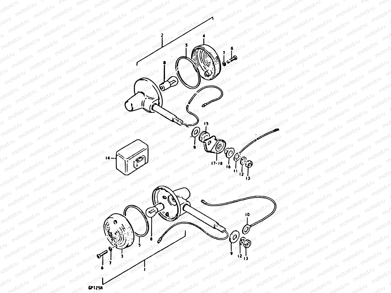 43 - TURN SIGNAL LAMP (E18)