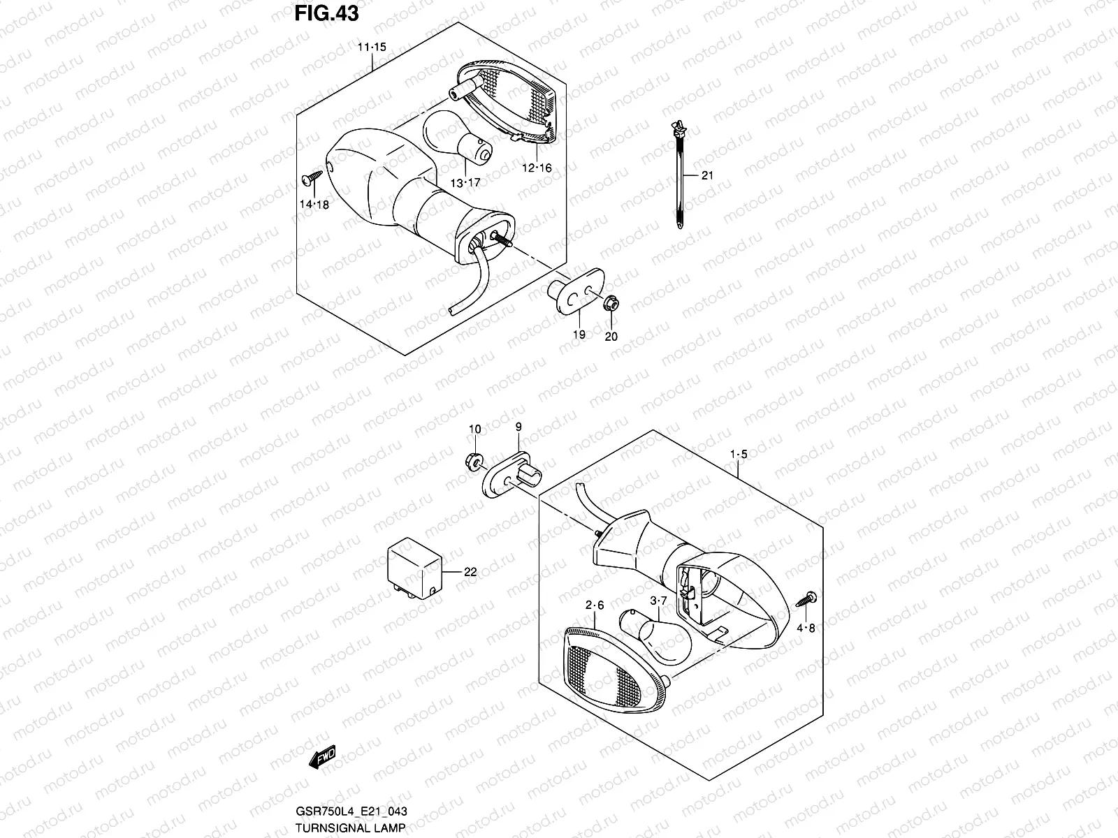 43 - TURNSIGNAL LAMP