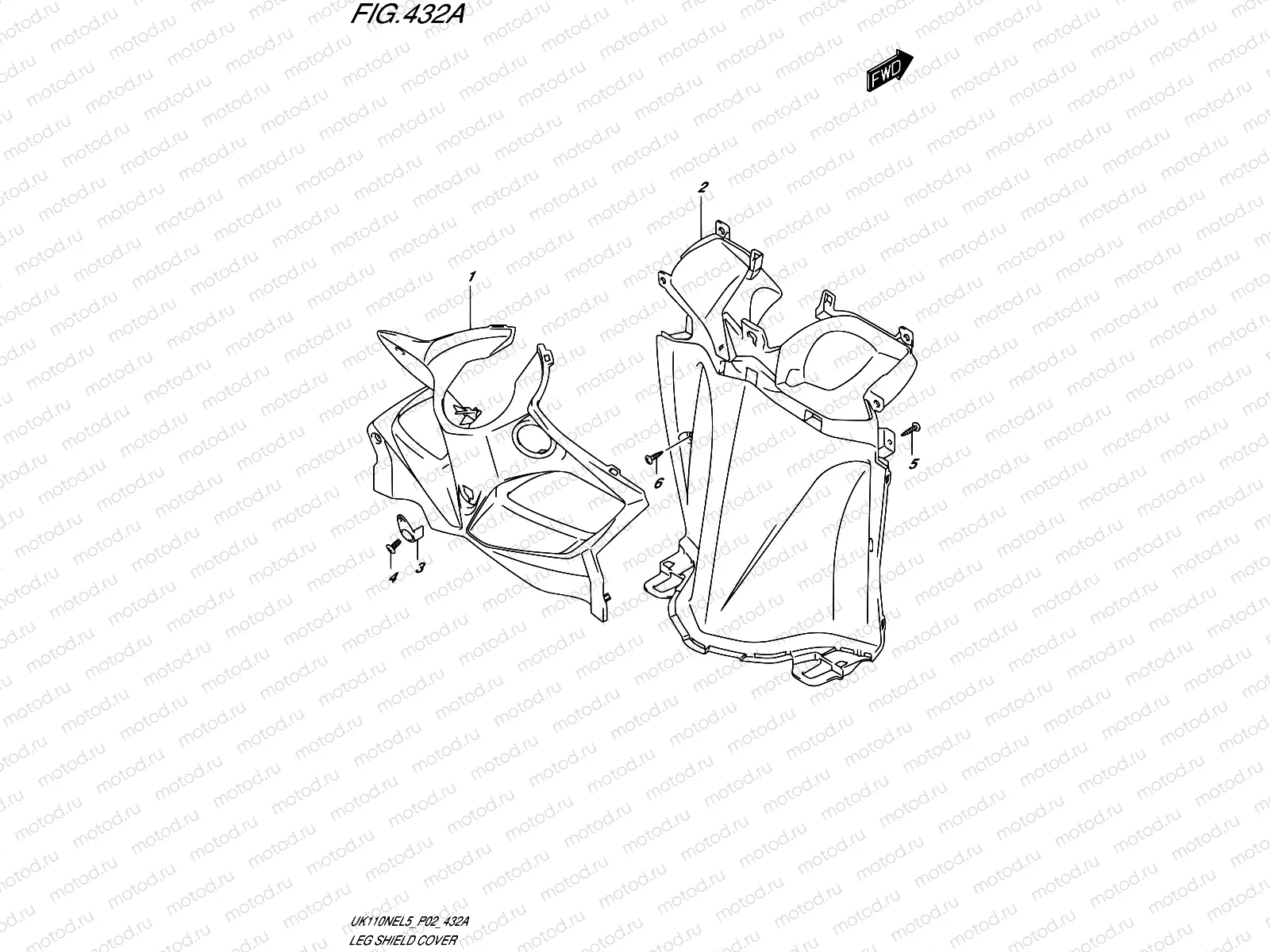 432A - LEG SHIELD COVER