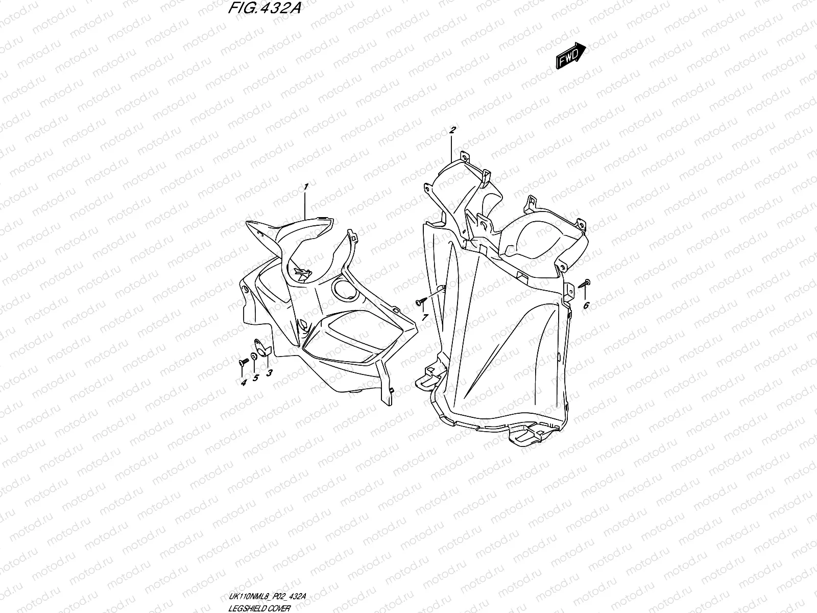 432A - LEG SHIELD COVER