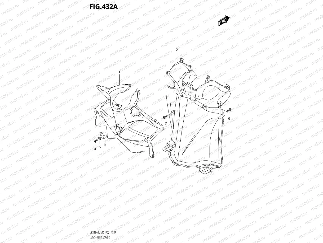 432A - LEG SHIELD COVER