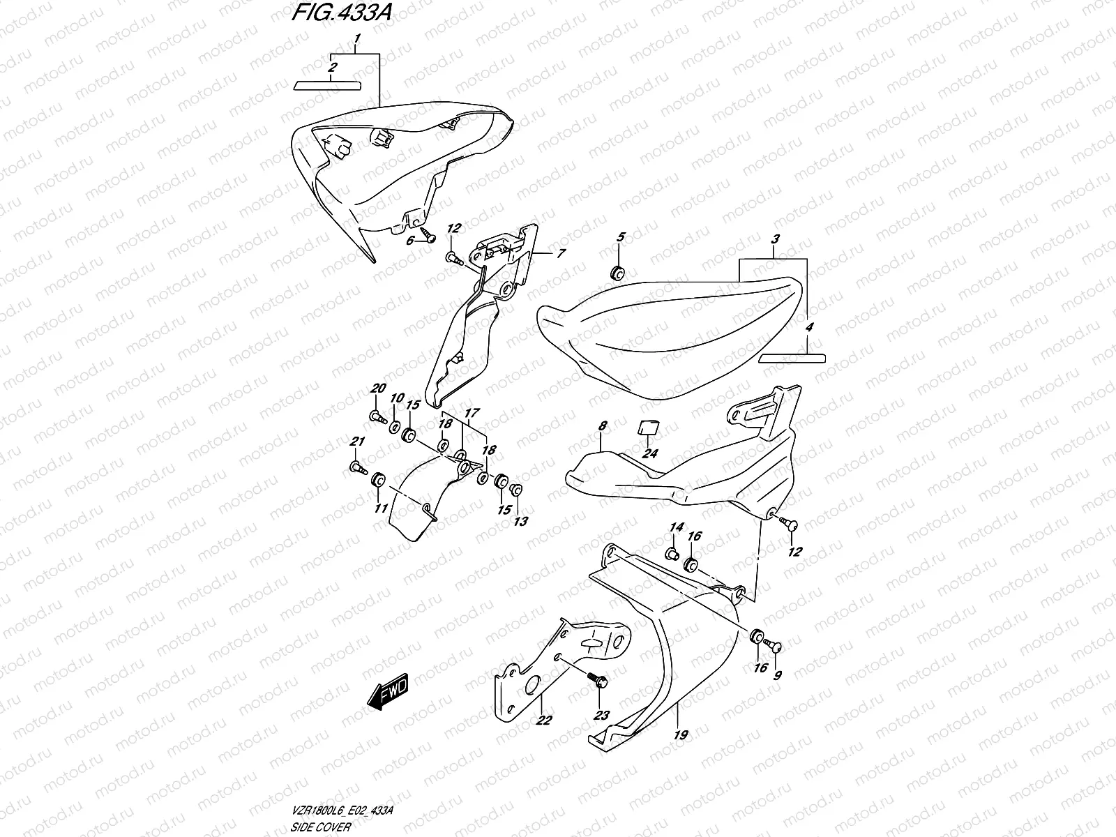 433A - SIDE COVER (VZR1800L6 E19)