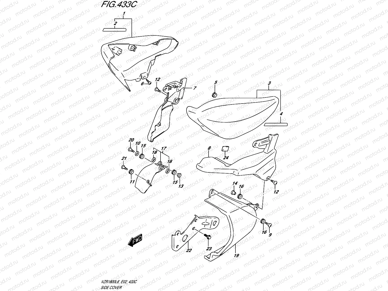 433C - SIDE COVER (VZR1800BZL6 E19)