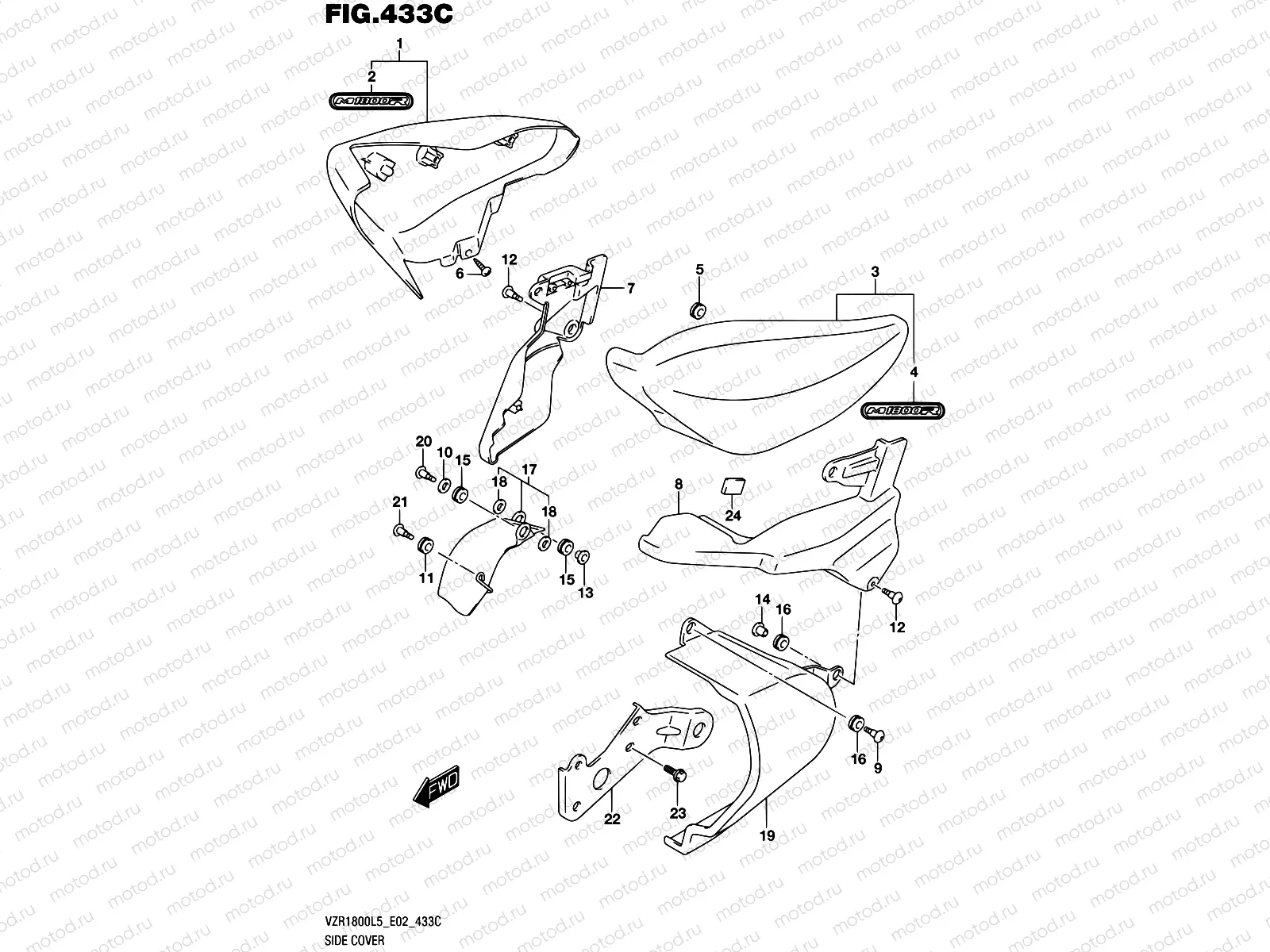 433C - SIDE COVER (VZR1800UFL5 E19)