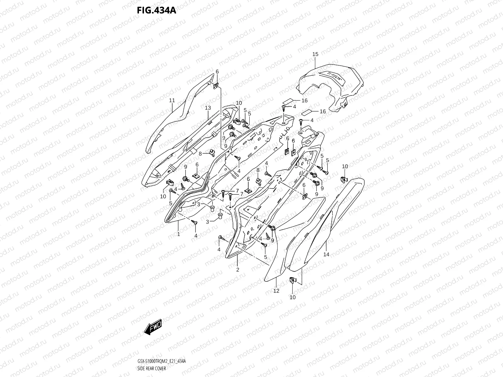 434A - SIDE REAR COVER