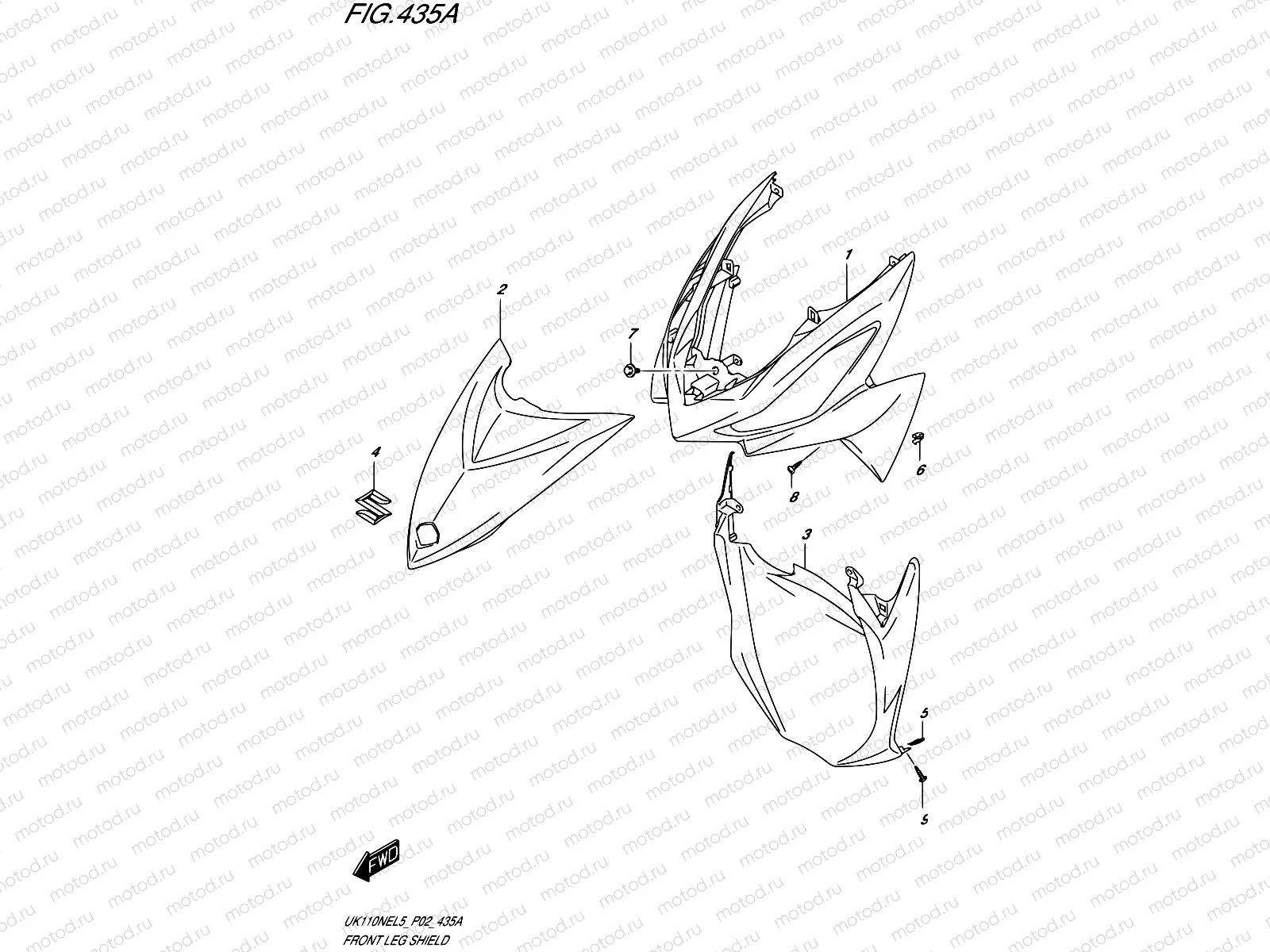 435A - FRONT LEG SHIELD