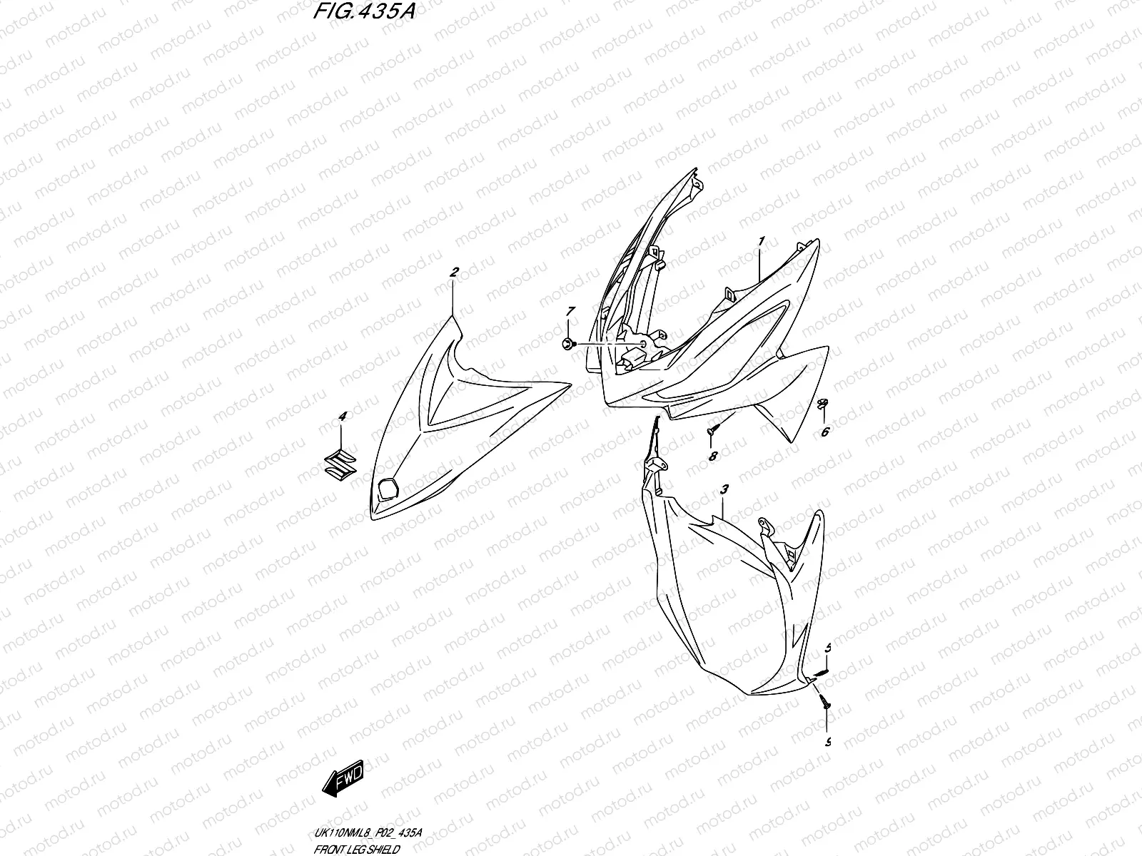 435A - FRONT LEG SHIELD