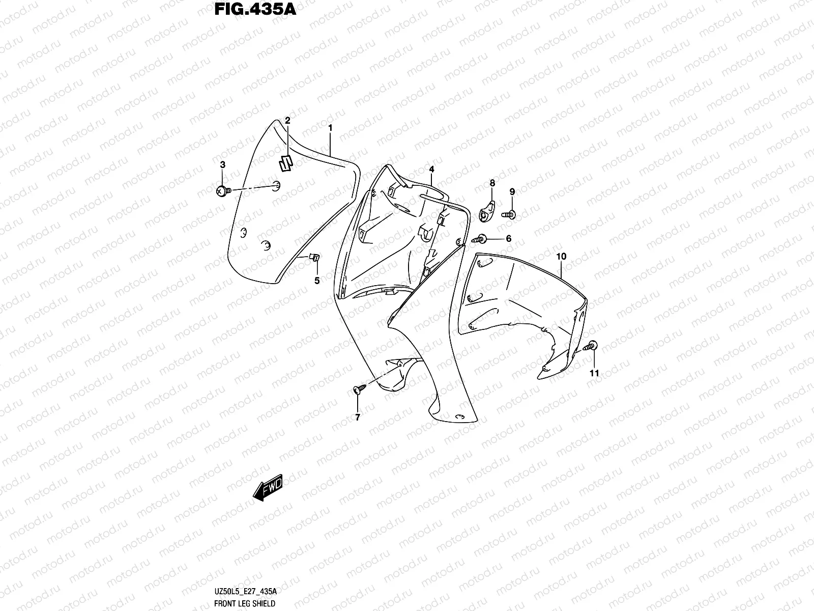 435A - FRONT LEG SHIELD