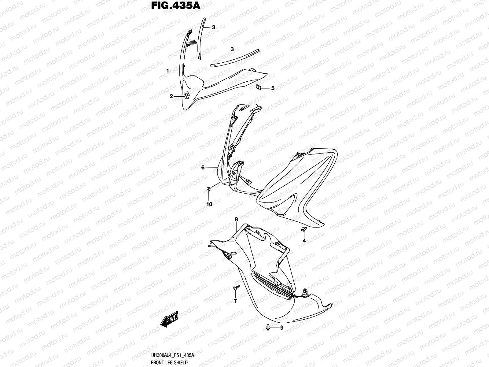 435A - FRONT LEG SHIELD