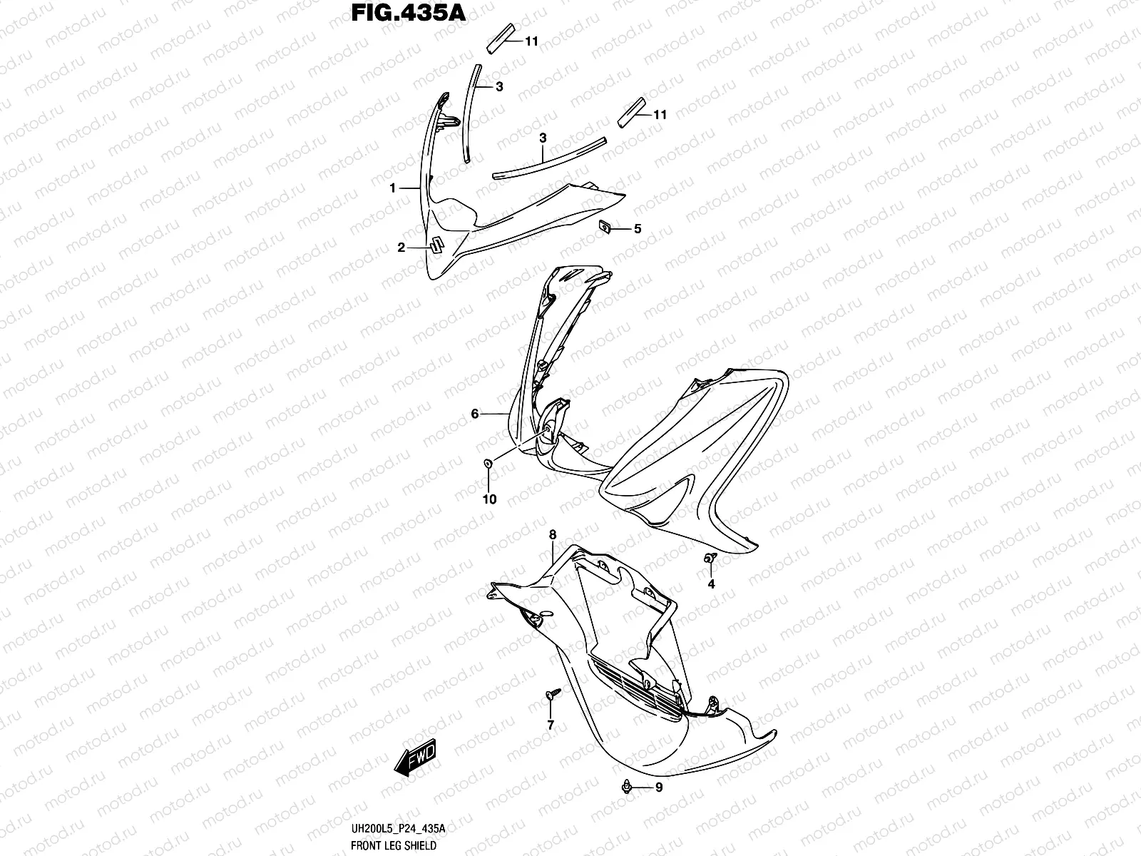 435A - FRONT LEG SHIELD
