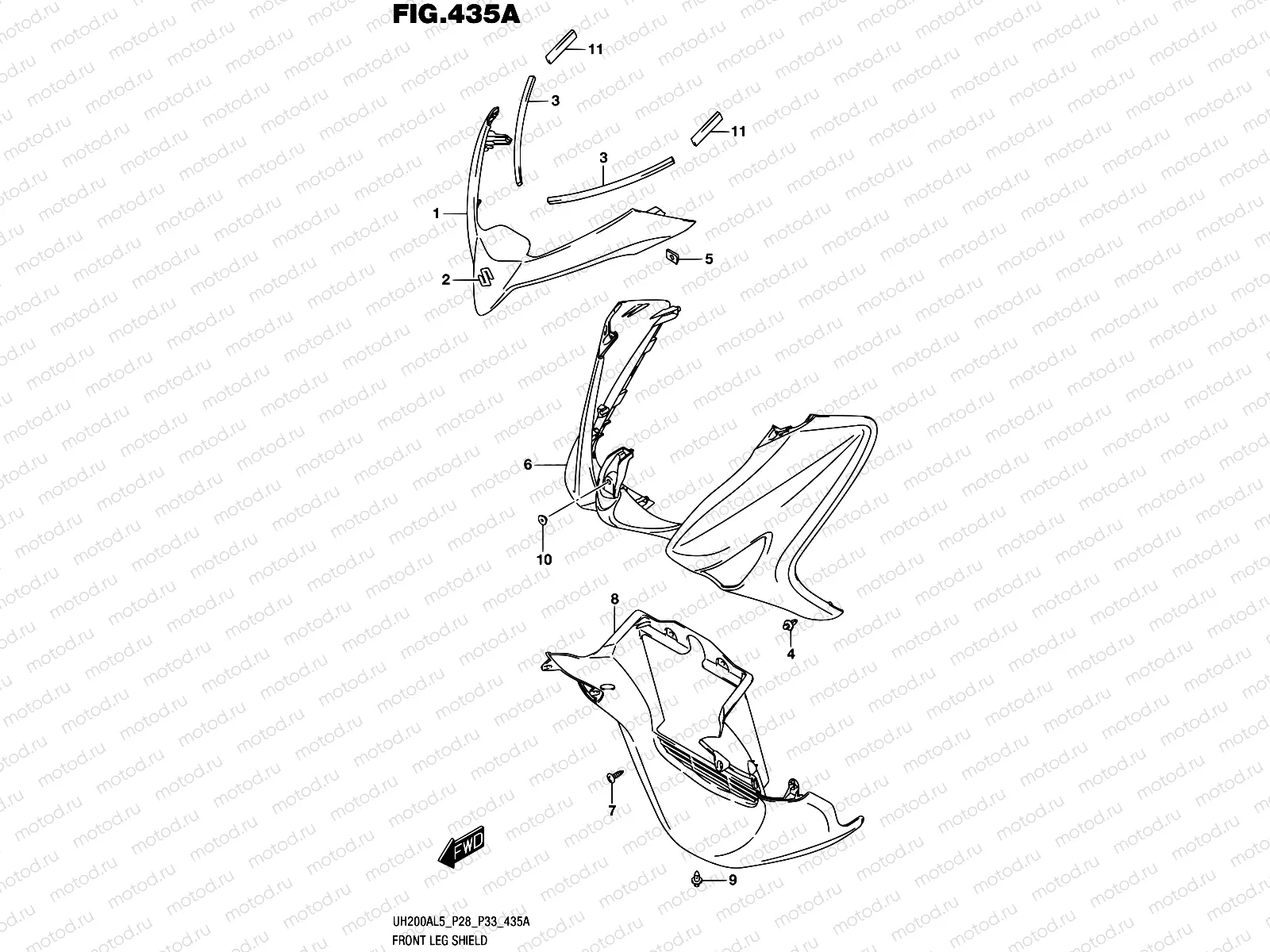 435A - FRONT LEG SHIELD