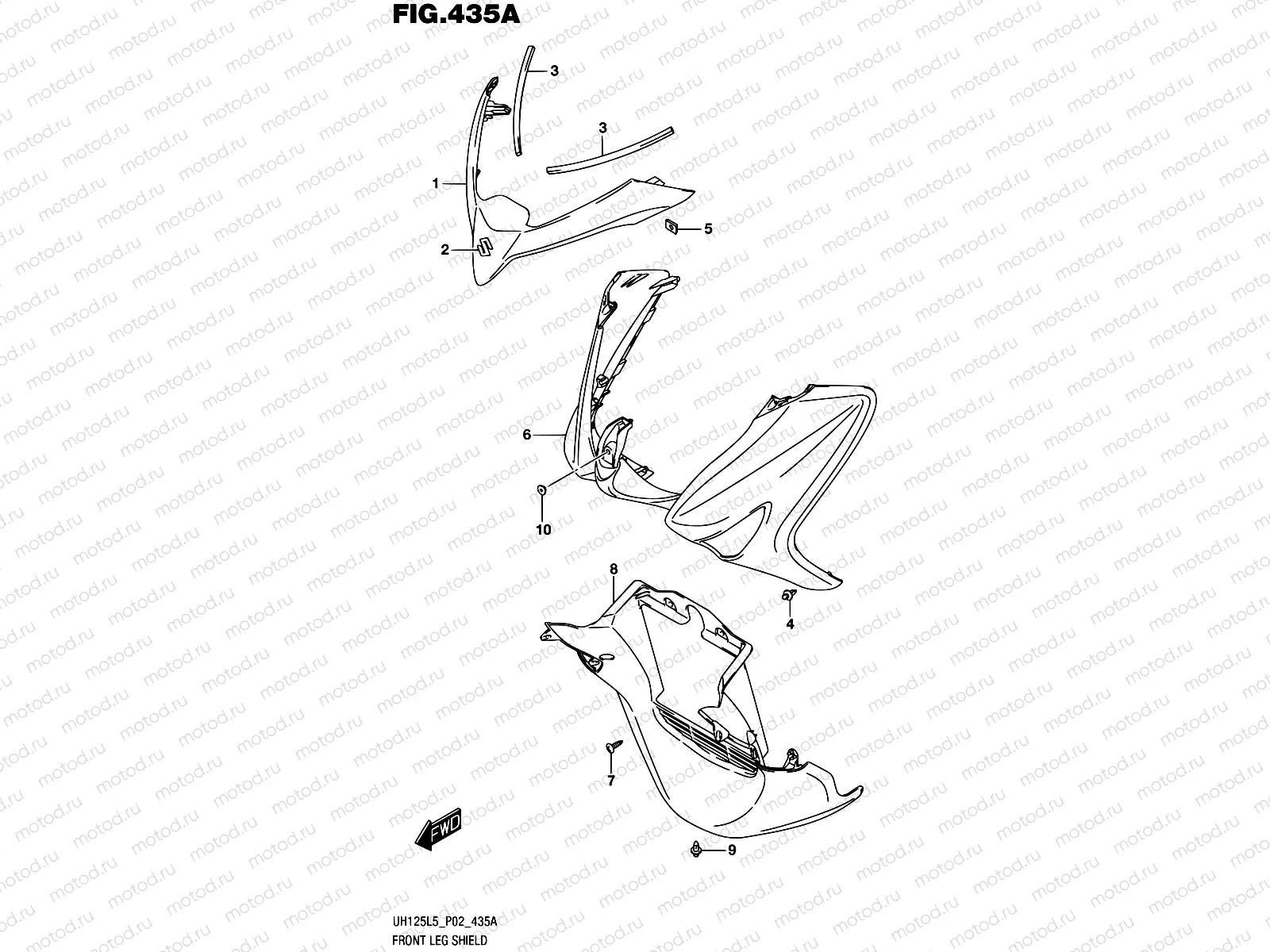 435A - FRONT LEG SHIELD
