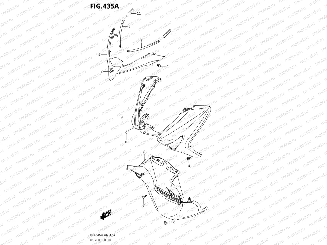 435A - FRONT LEG SHIELD