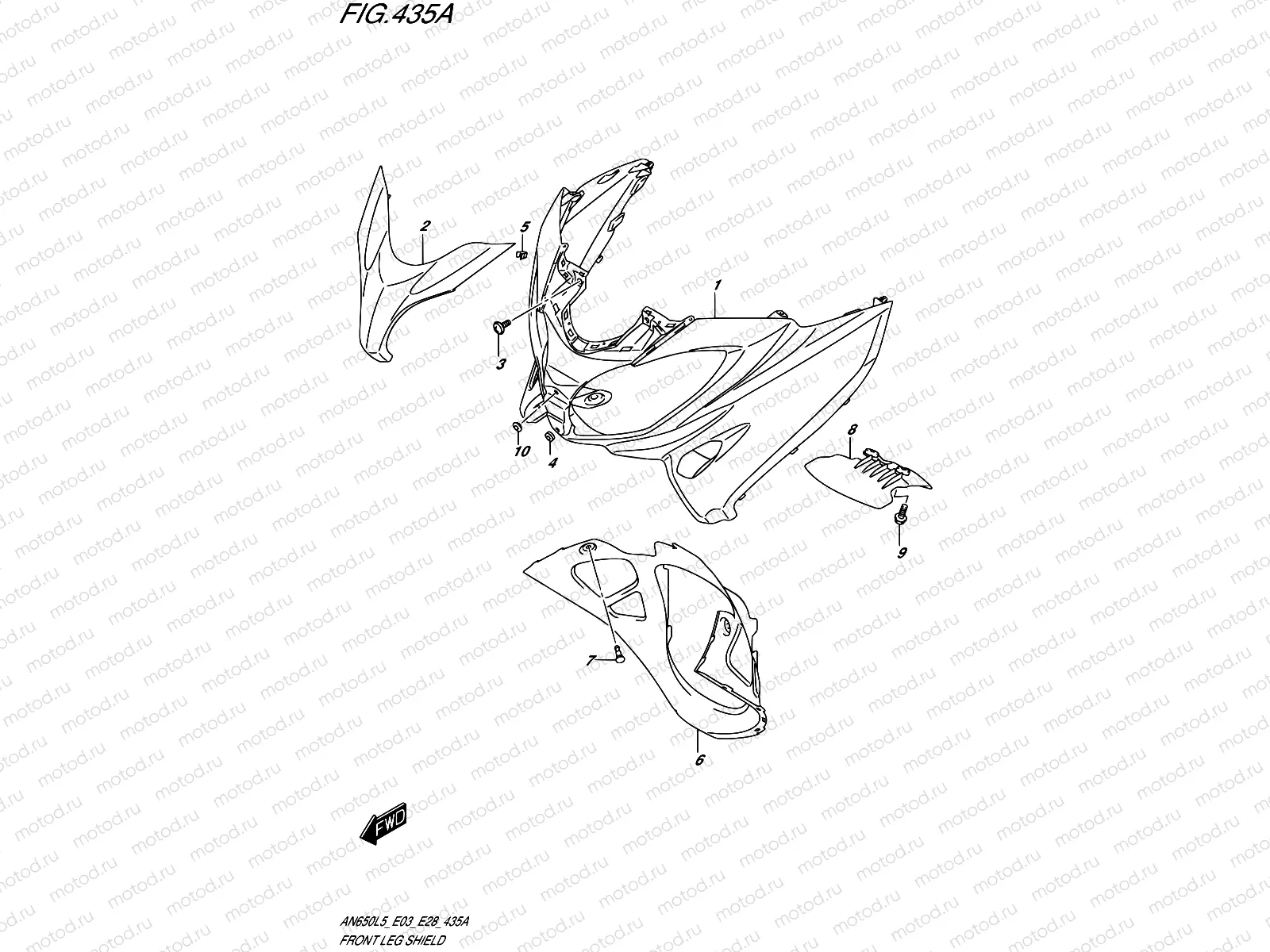 435A - FRONT LEG SHIELD