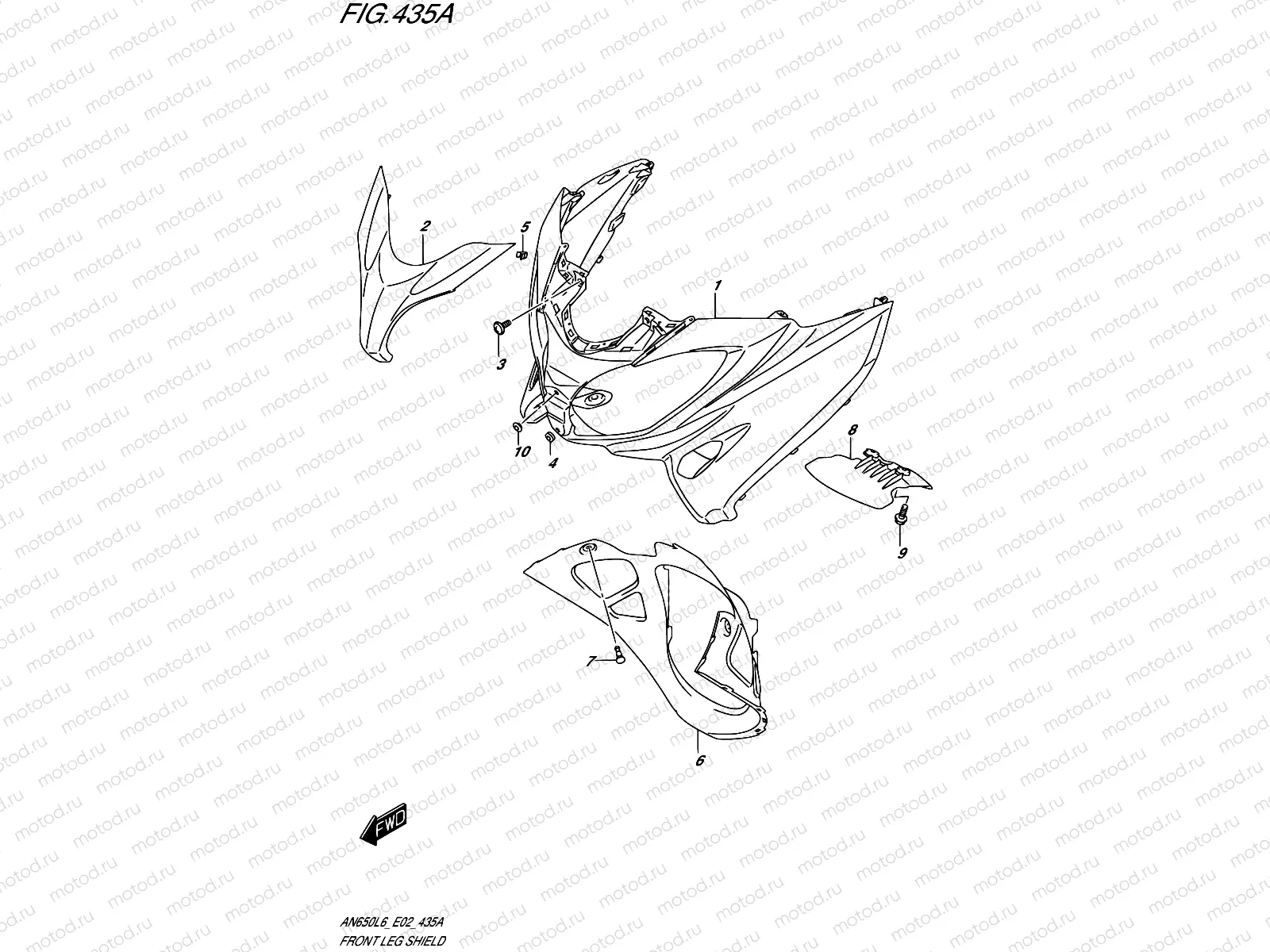 435A - FRONT LEG SHIELD