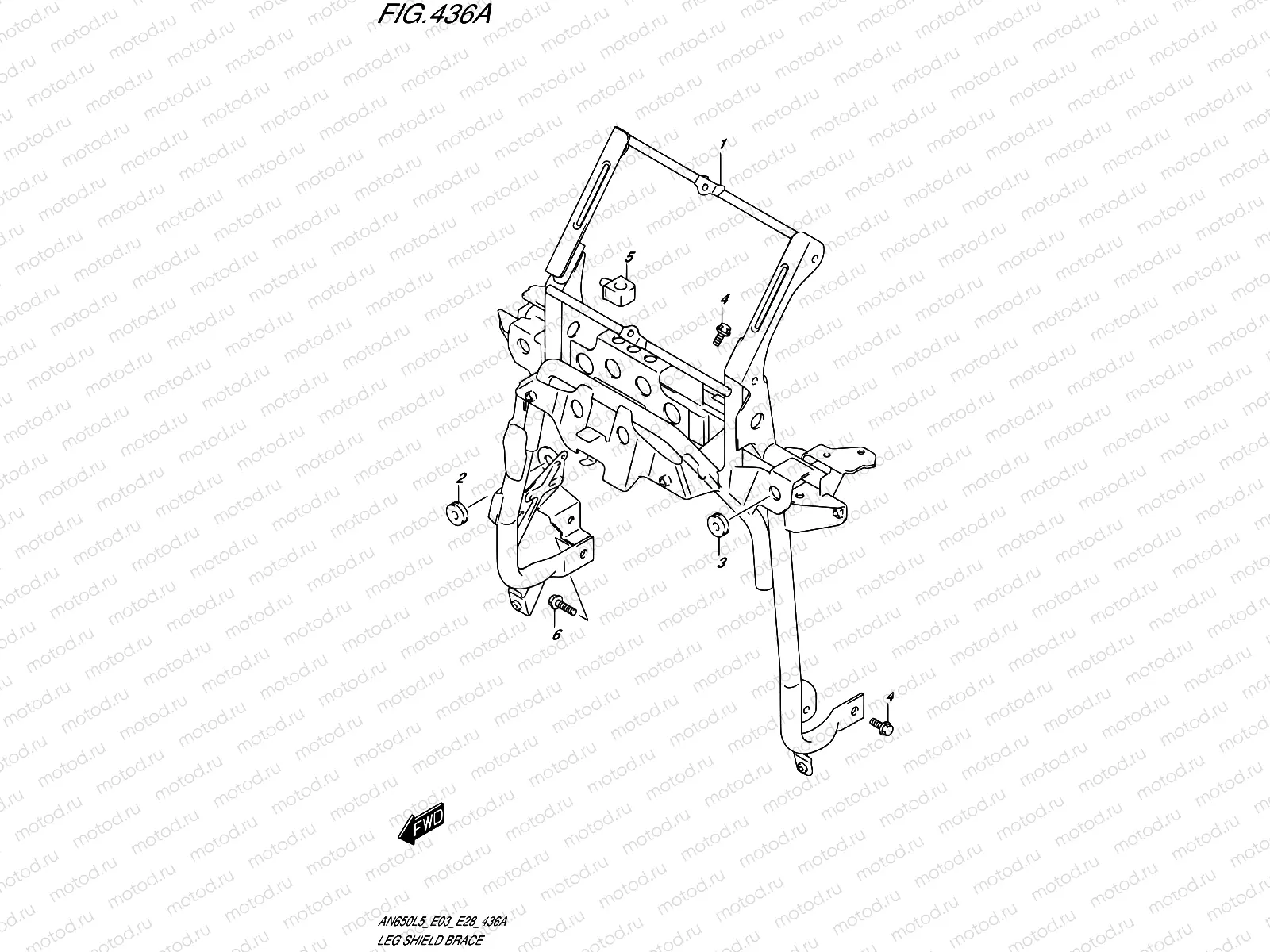 436A - LEG SHIELD BRACE