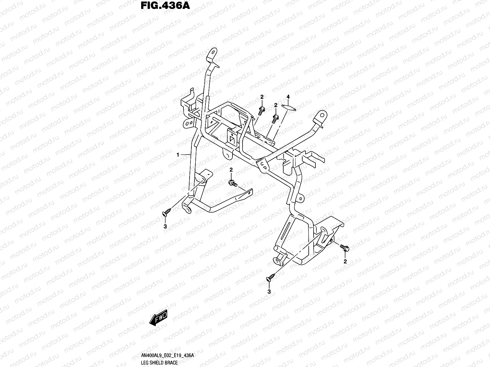 436A - LEG SHIELD BRACE