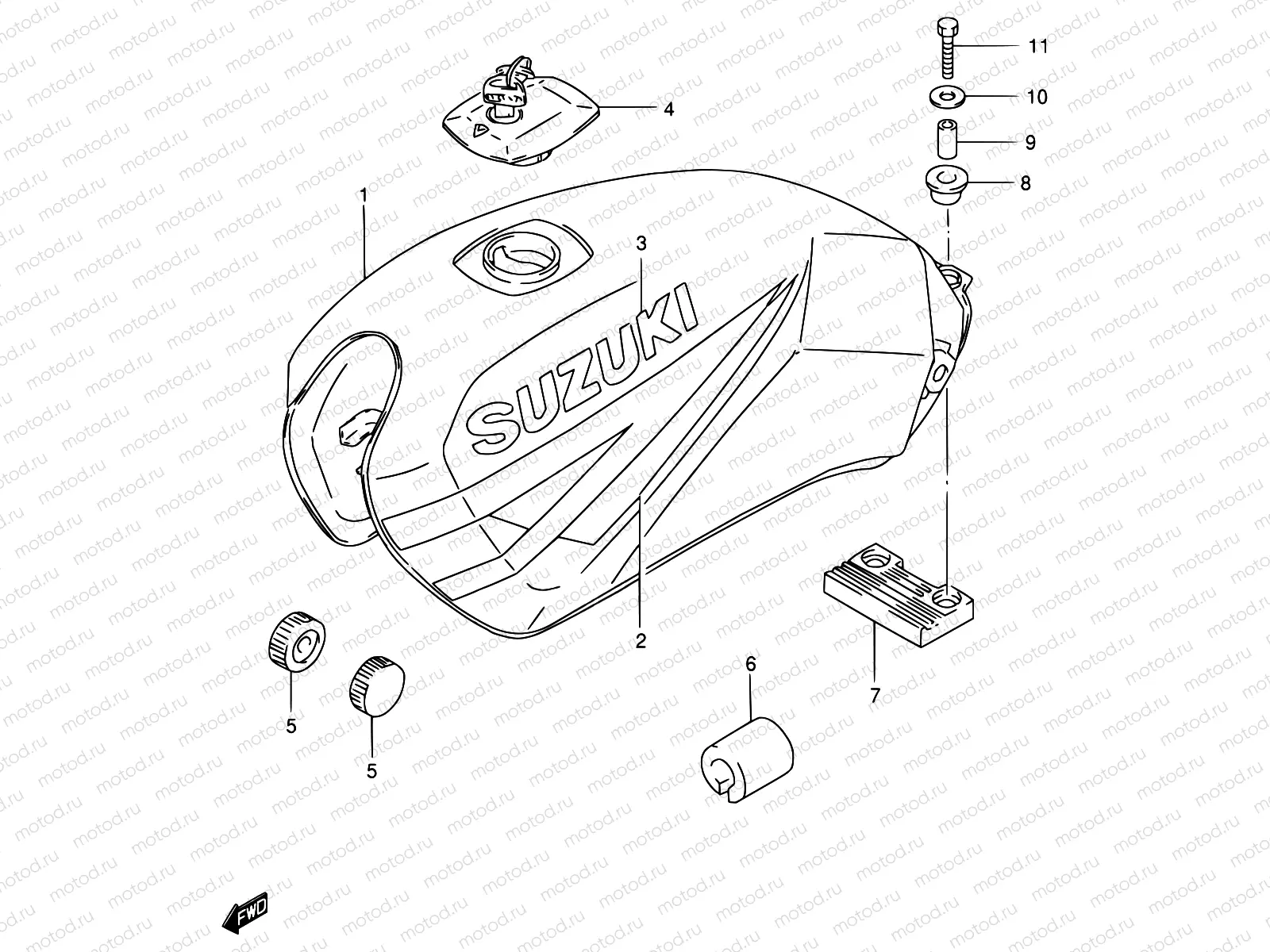 43A - FUEL TANK (MODEL R P37)
