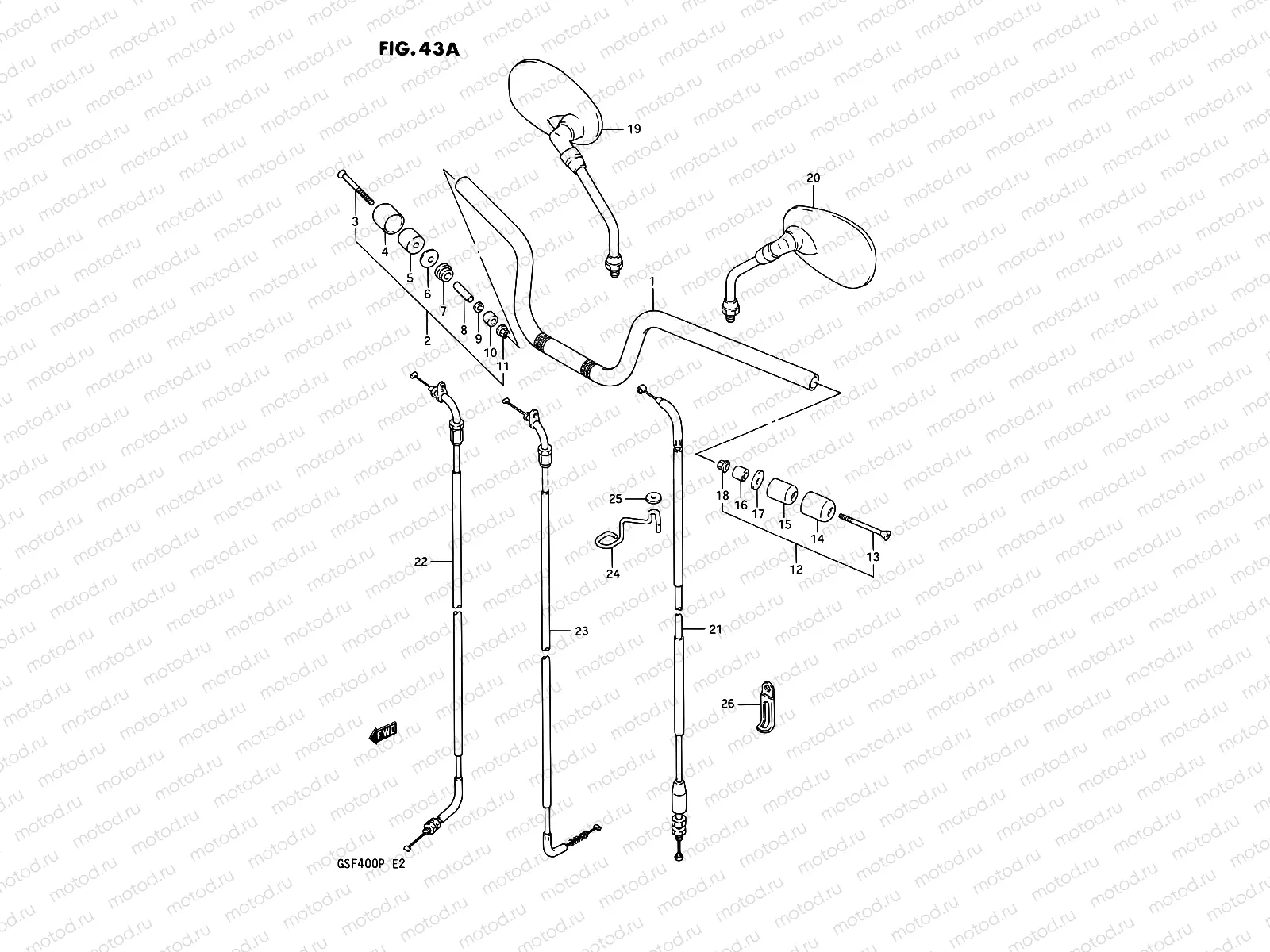43A - HANDLEBAR (E30)