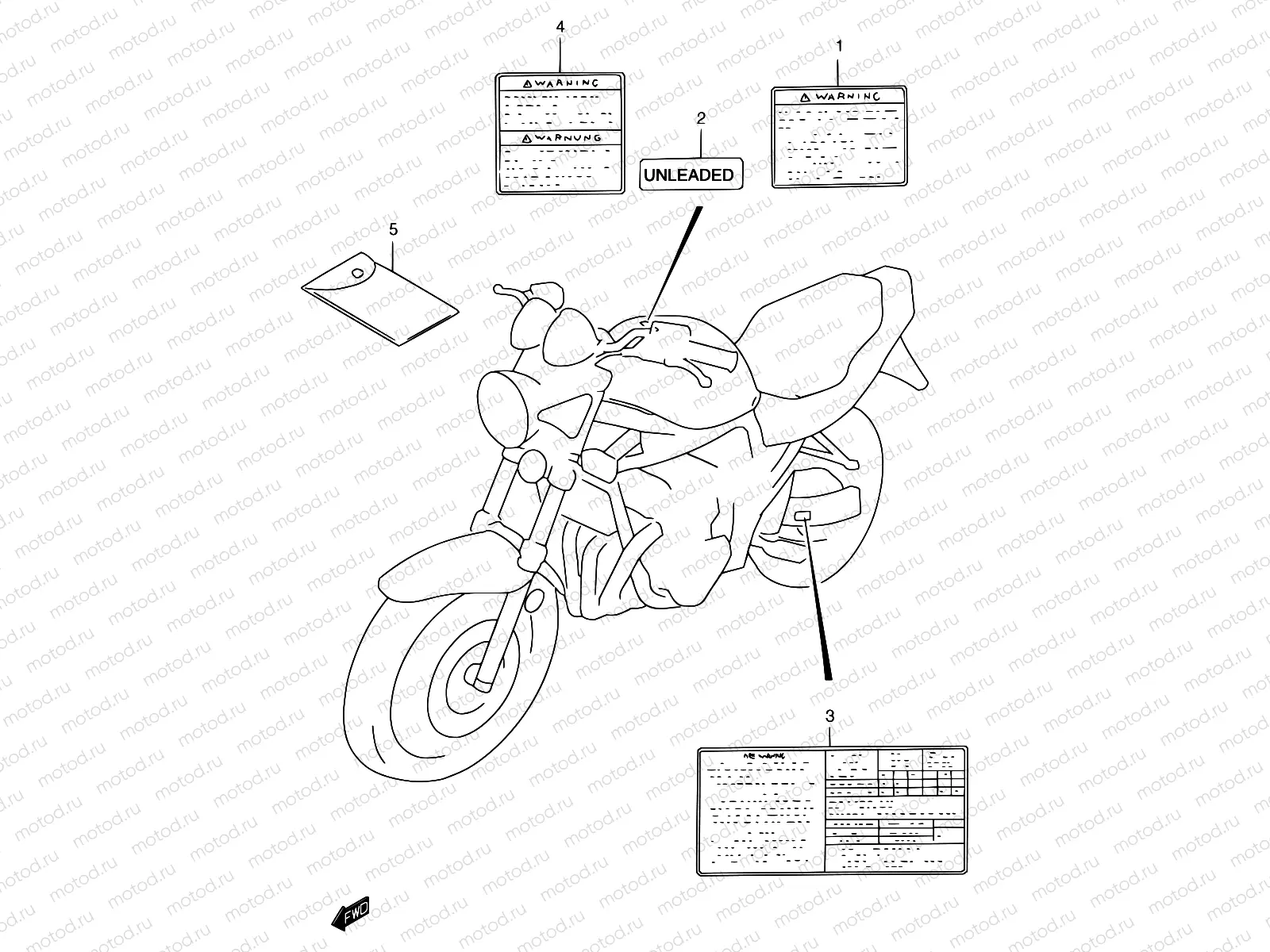 43A - LABEL (MODEL Y)