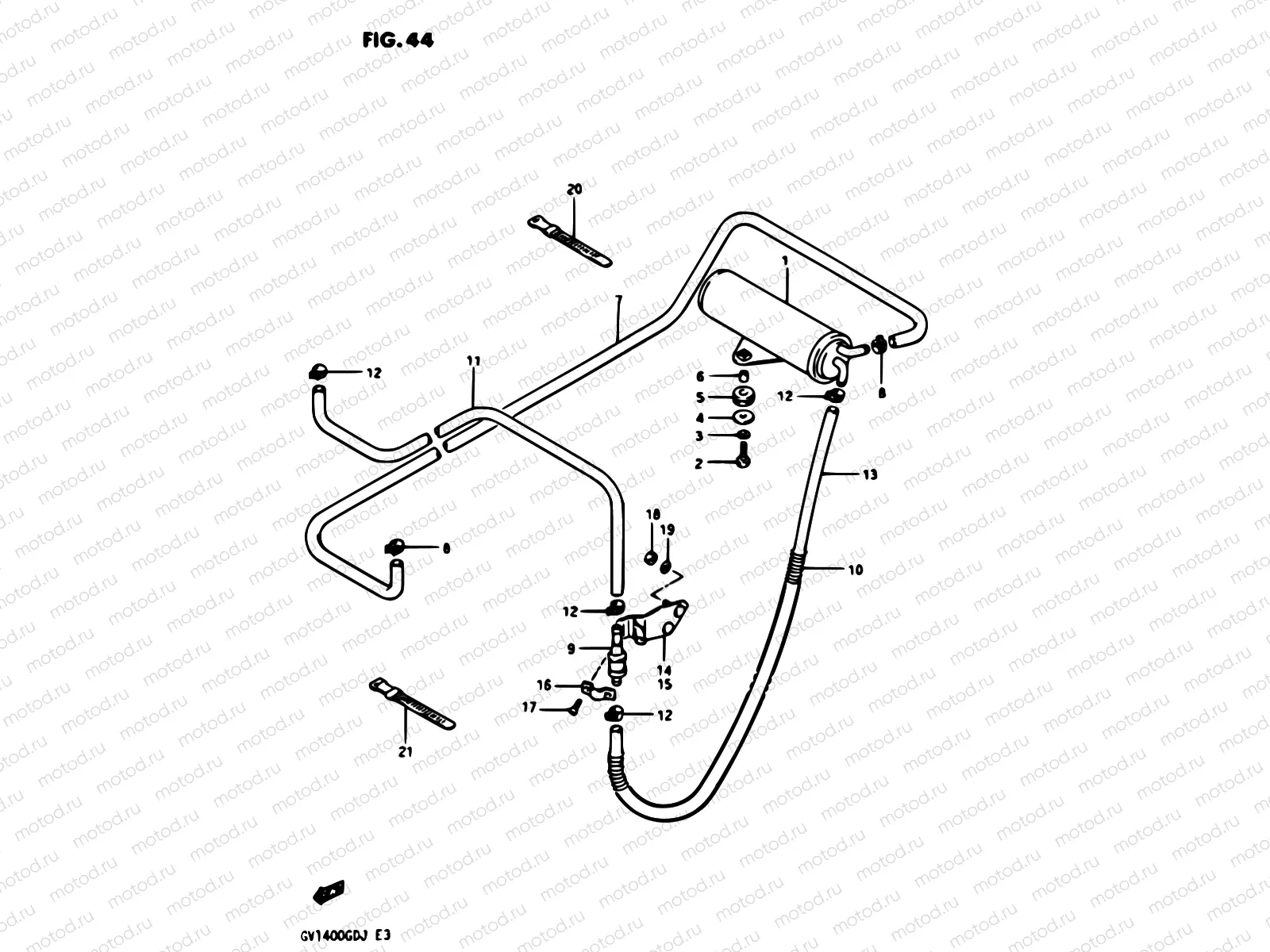 44 - CANISTER (FOR CALIFORNIA)