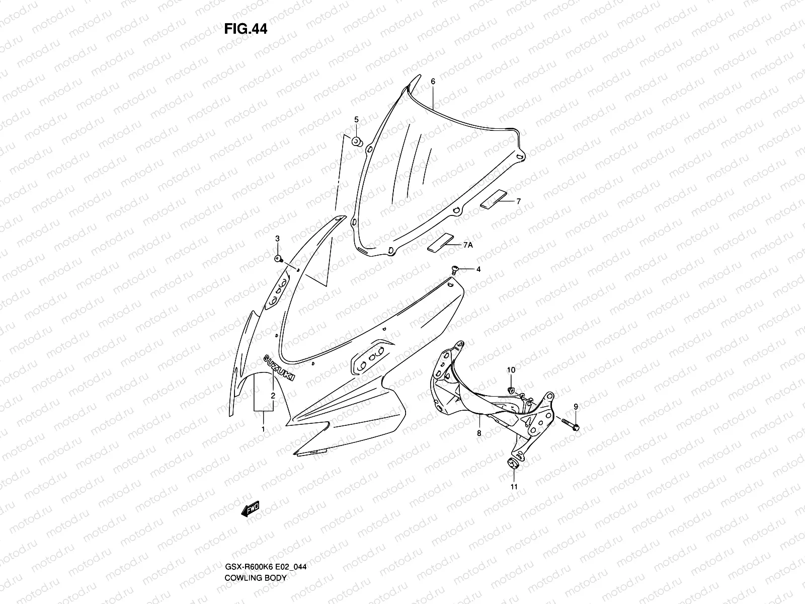 44 - COWLING BODY