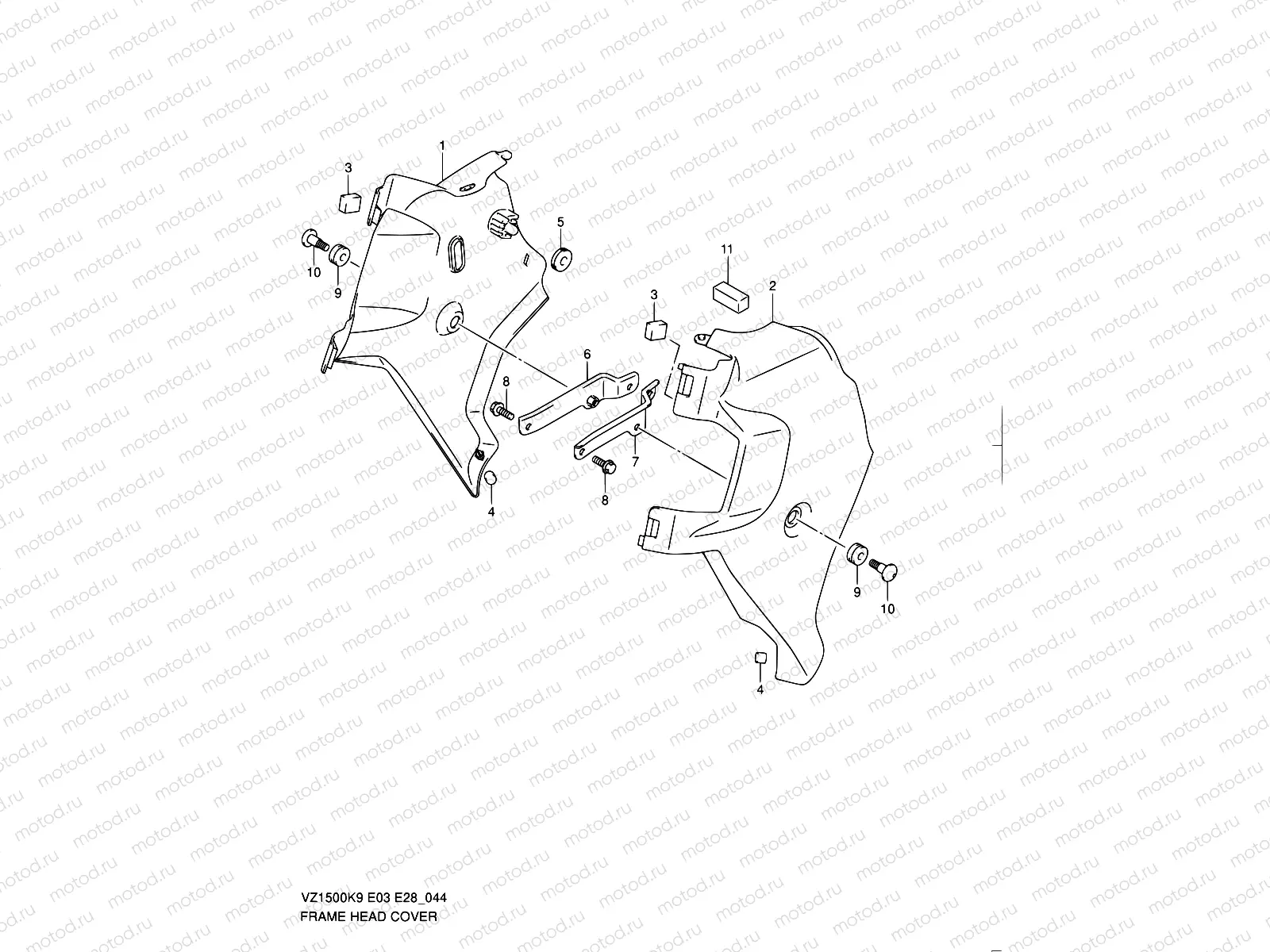 44 - FRAME HEAD COVER