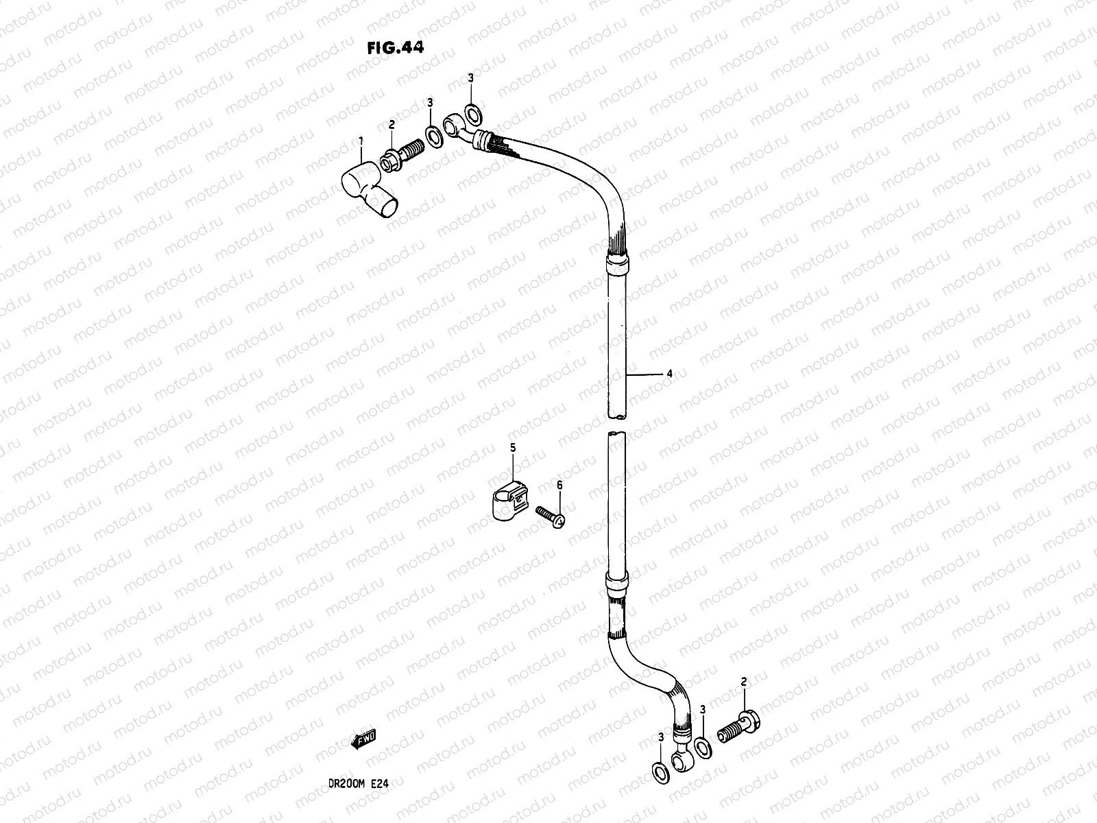 44 - FRONT BRAKE HOSE